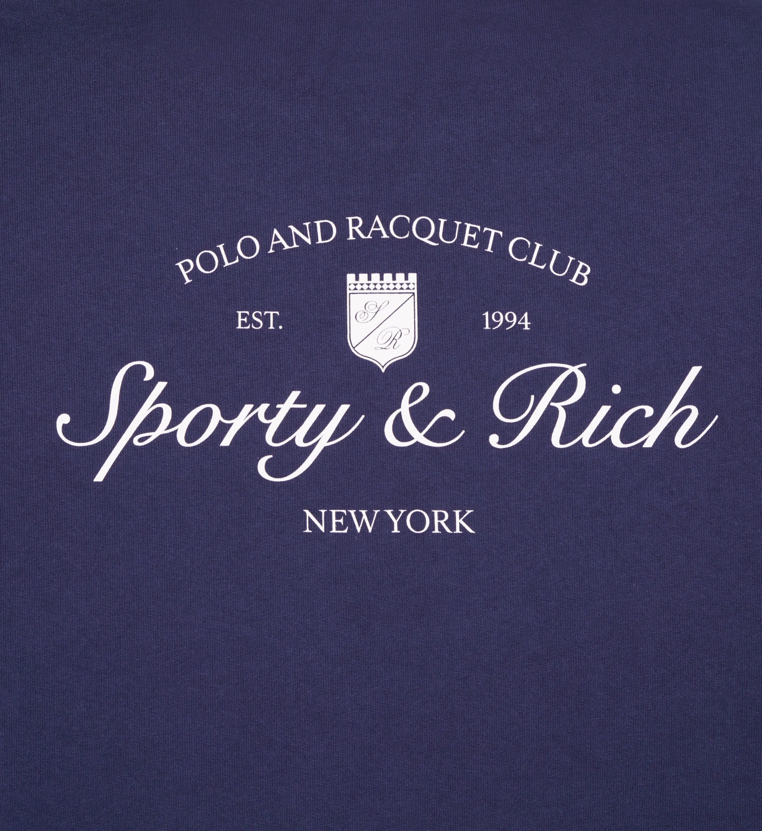 Syracuse Crewneck - Navy/White sold by Sporty and Rich product image thumbnail 4