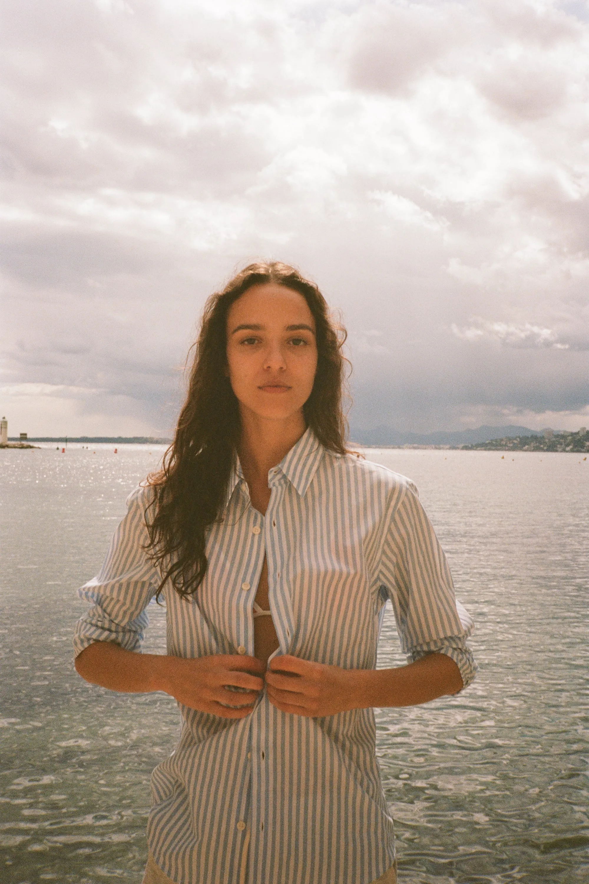 SRC Shirt - Sky Blue Striped sold by Sporty and Rich product image thumbnail 4