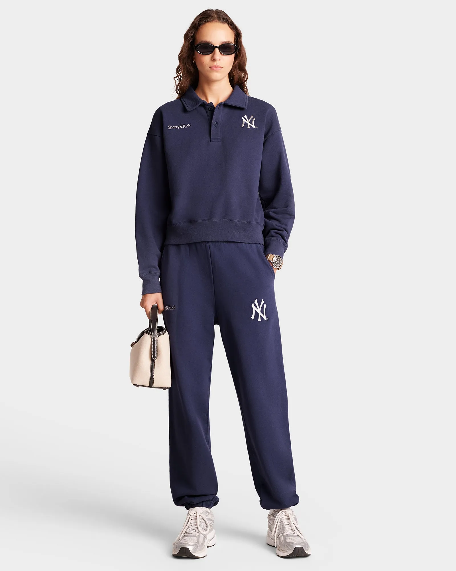 Yankees Serif Sweatpant - Navy/White sold by Sporty and Rich product image thumbnail 3