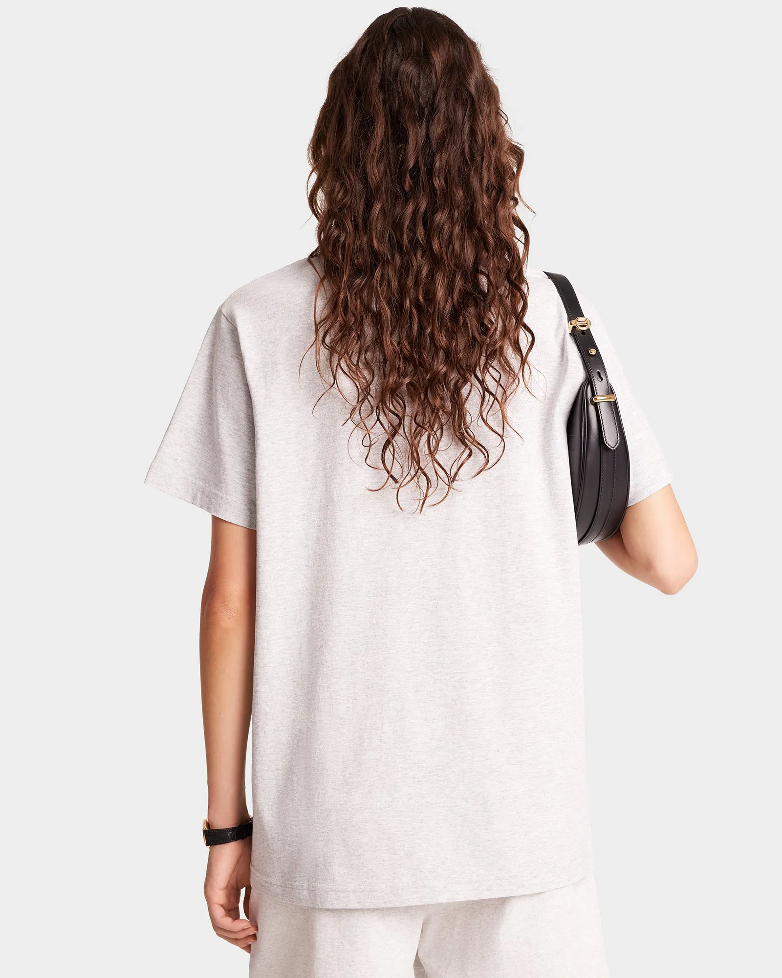 League T-Shirt - Heather Gray/Navy sold by Sporty and Rich product image thumbnail 5