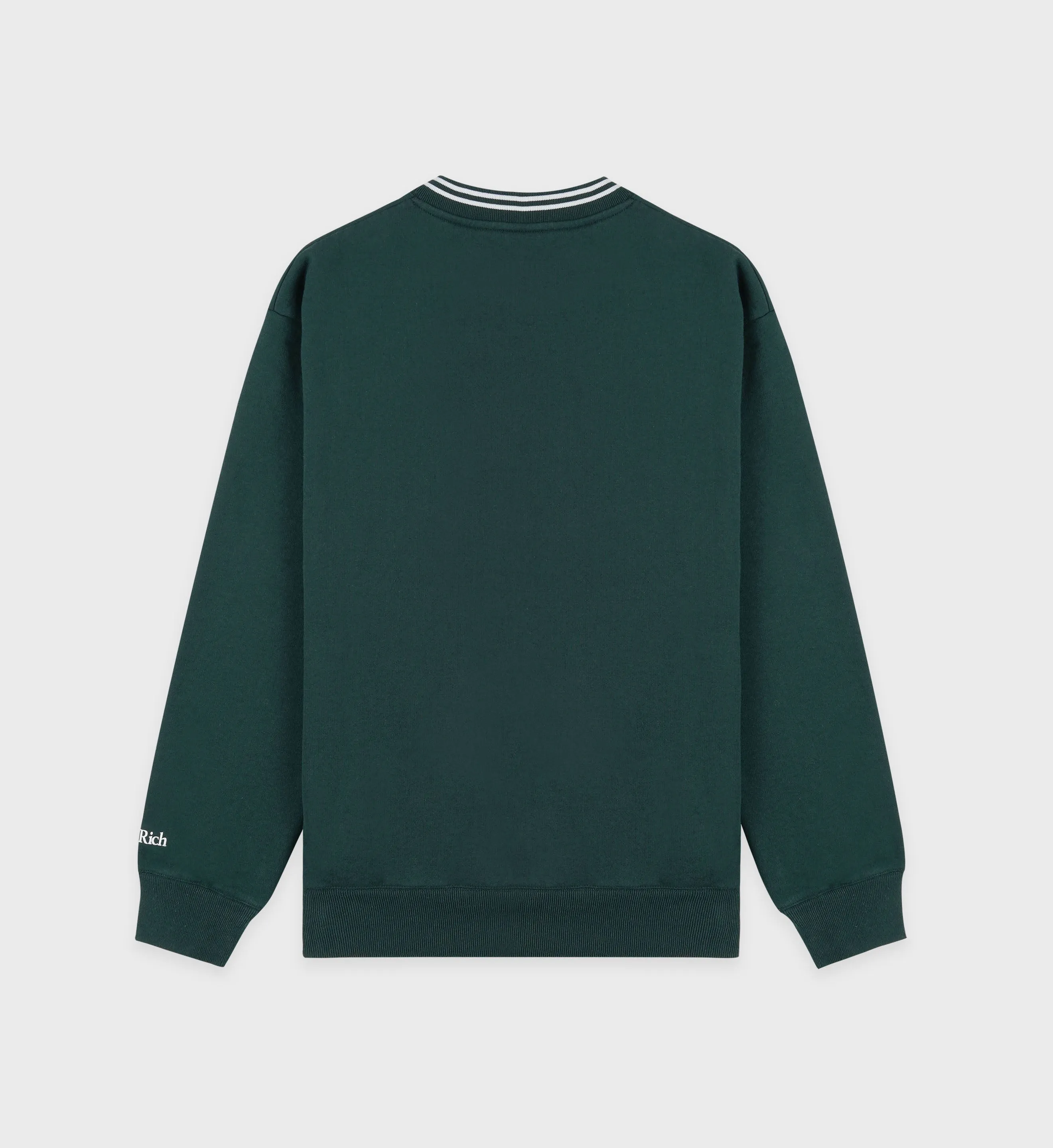 League Crewneck - Forest/White sold by Sporty and Rich product image thumbnail 2