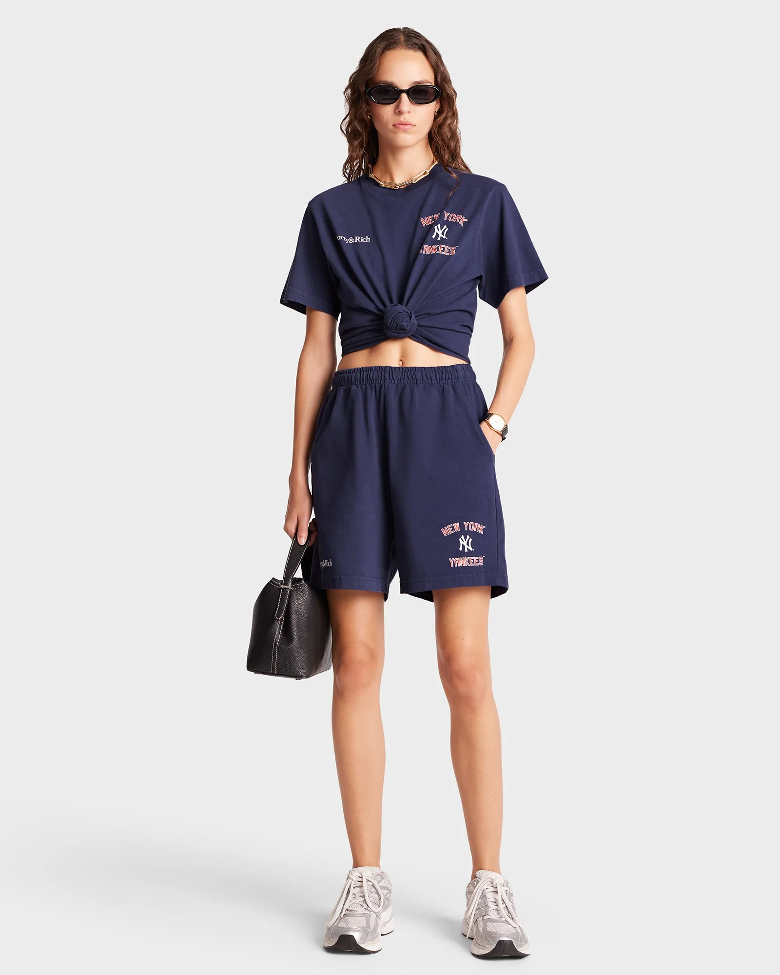 Home Run Gym Short - Navy/Sports Red/White sold by Sporty and Rich product image thumbnail 3