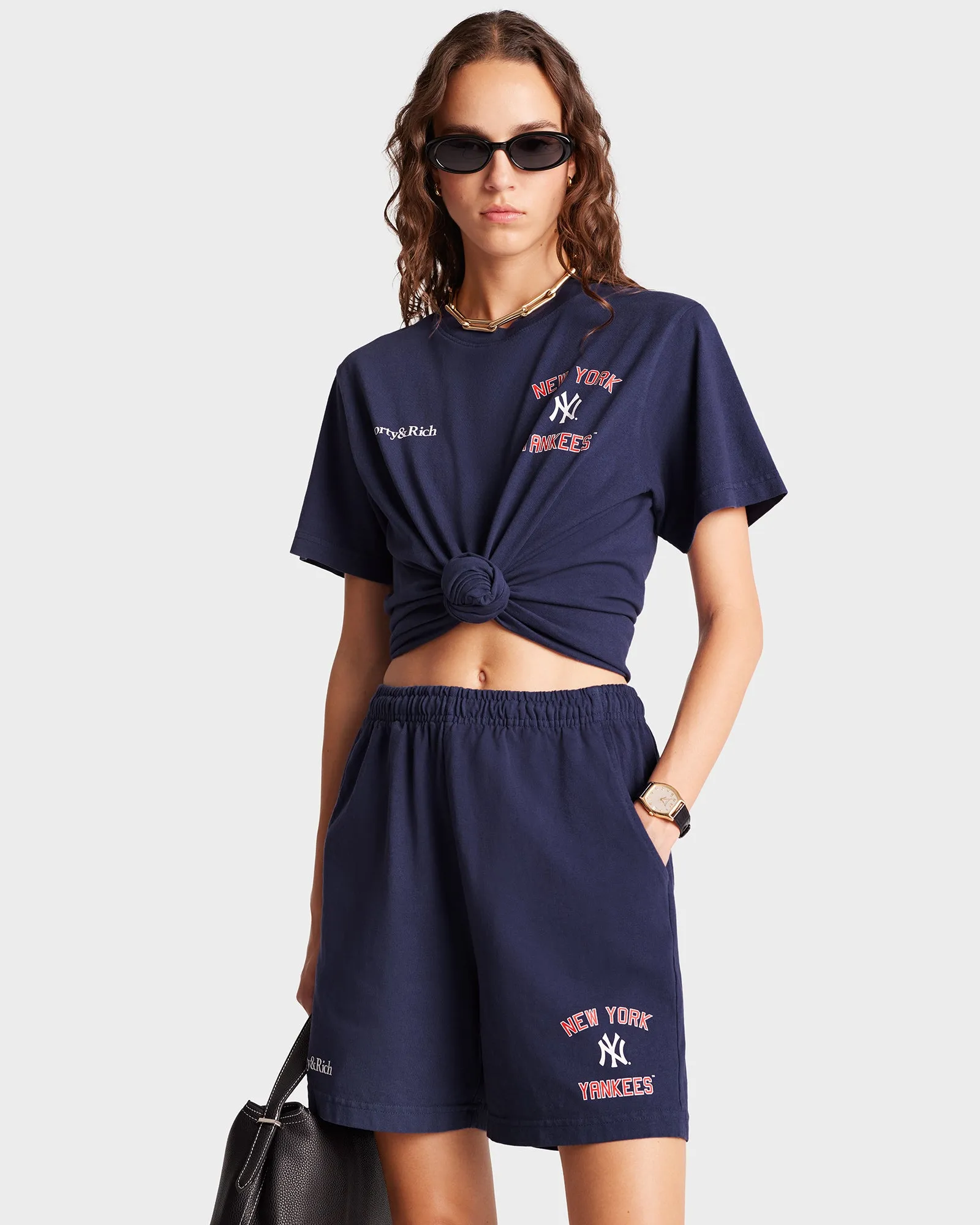 Home Run Gym Short - Navy/Sports Red/White sold by Sporty and Rich product image thumbnail 4