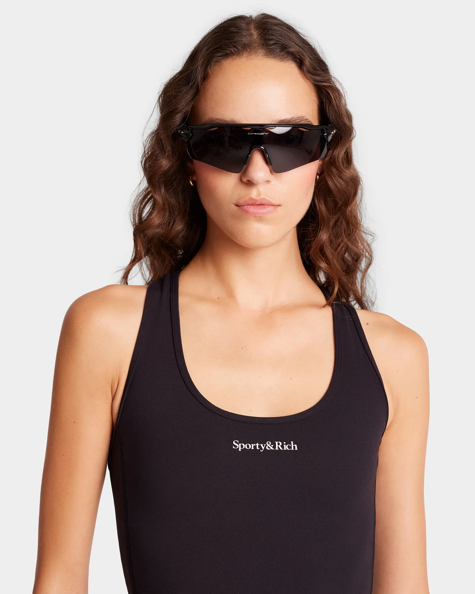 Serif Logo Sports Tank - Black/White sold by Sporty and Rich product image thumbnail 3