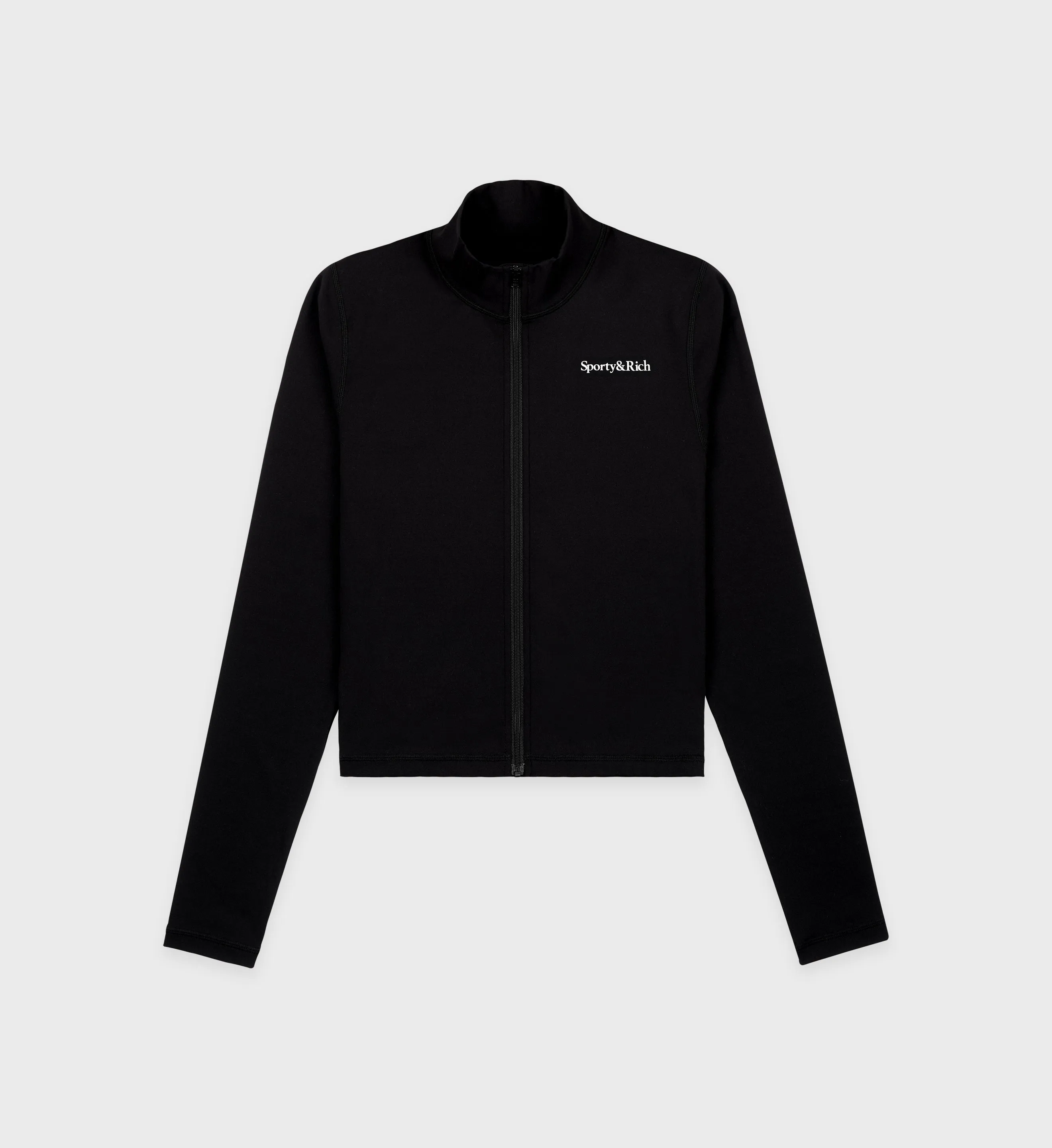 Serif Logo Sports Jacket - Black/White sold by Sporty and Rich