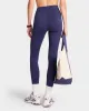 Serif Logo Legging - Navy/White sold by Sporty and Rich