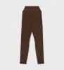 Serif Logo Legging - Chocolate/White sold by Sporty and Rich