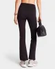 Serif Logo Flared Legging - Black/White sold by Sporty and Rich