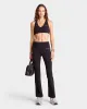 Serif Logo Flared Legging - Black/White sold by Sporty and Rich