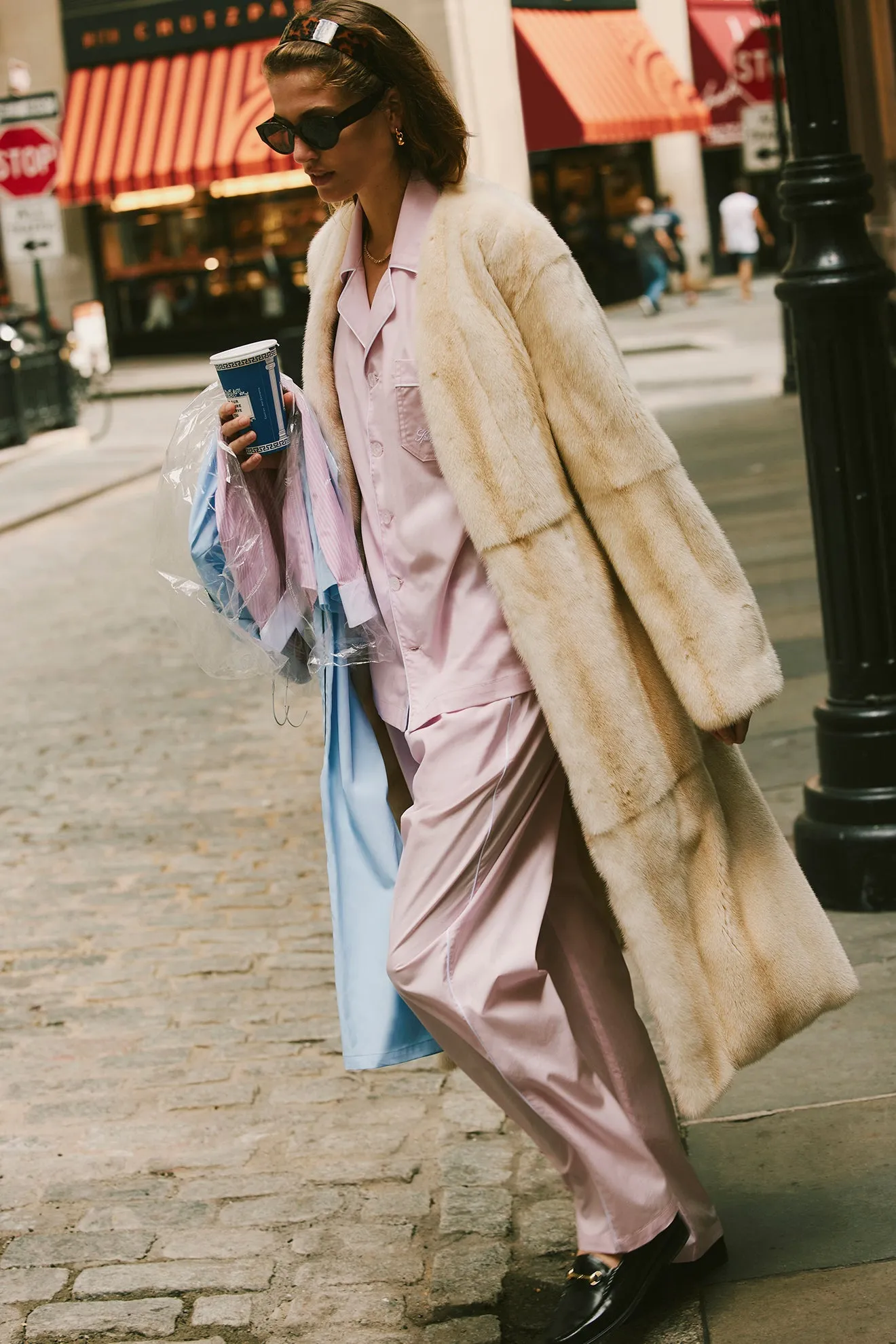 Vendome Pyjama Shirt - Ballet/White sold by Sporty and Rich product image thumbnail 4