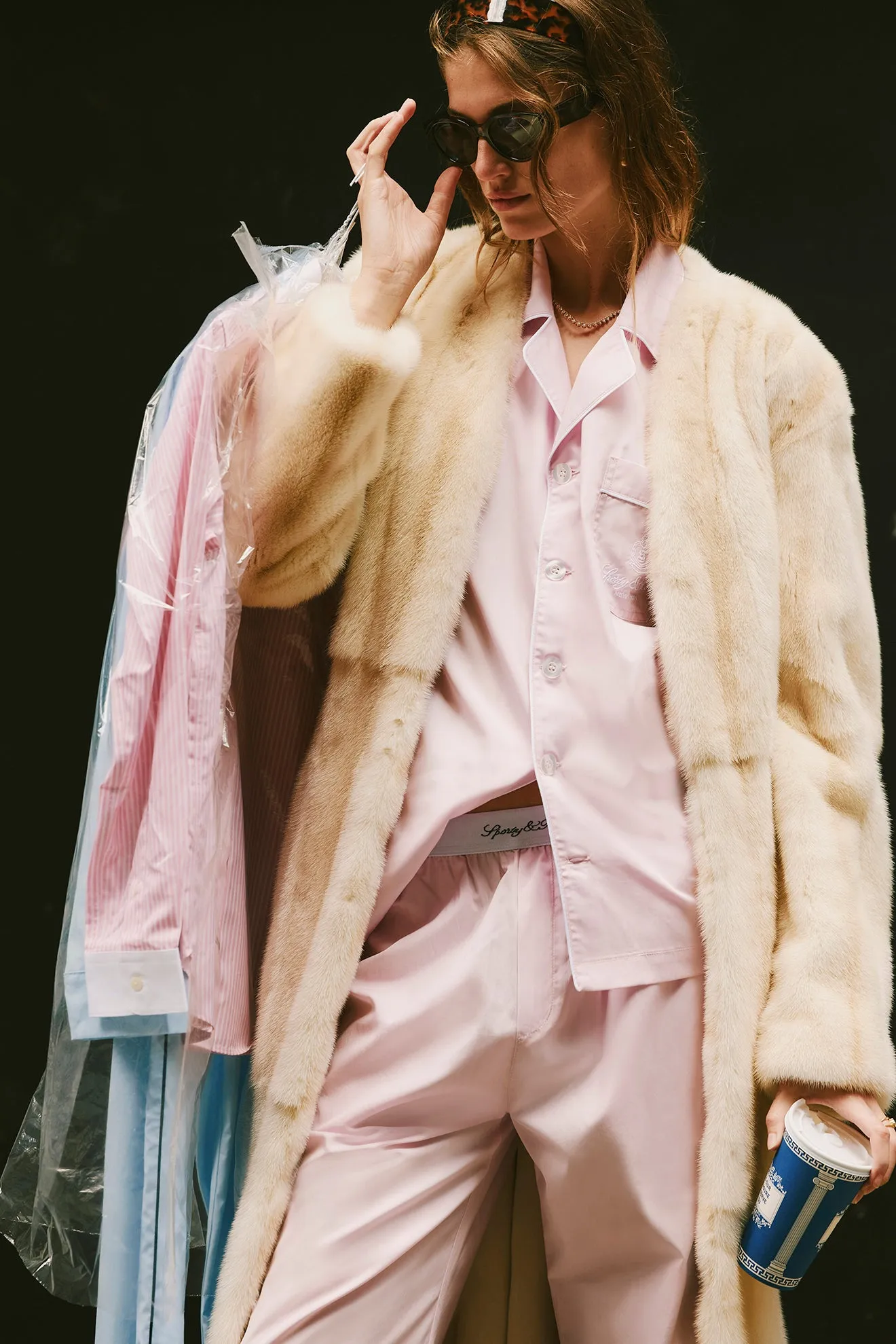 Vendome Pyjama Shirt - Ballet/White sold by Sporty and Rich product image thumbnail 2