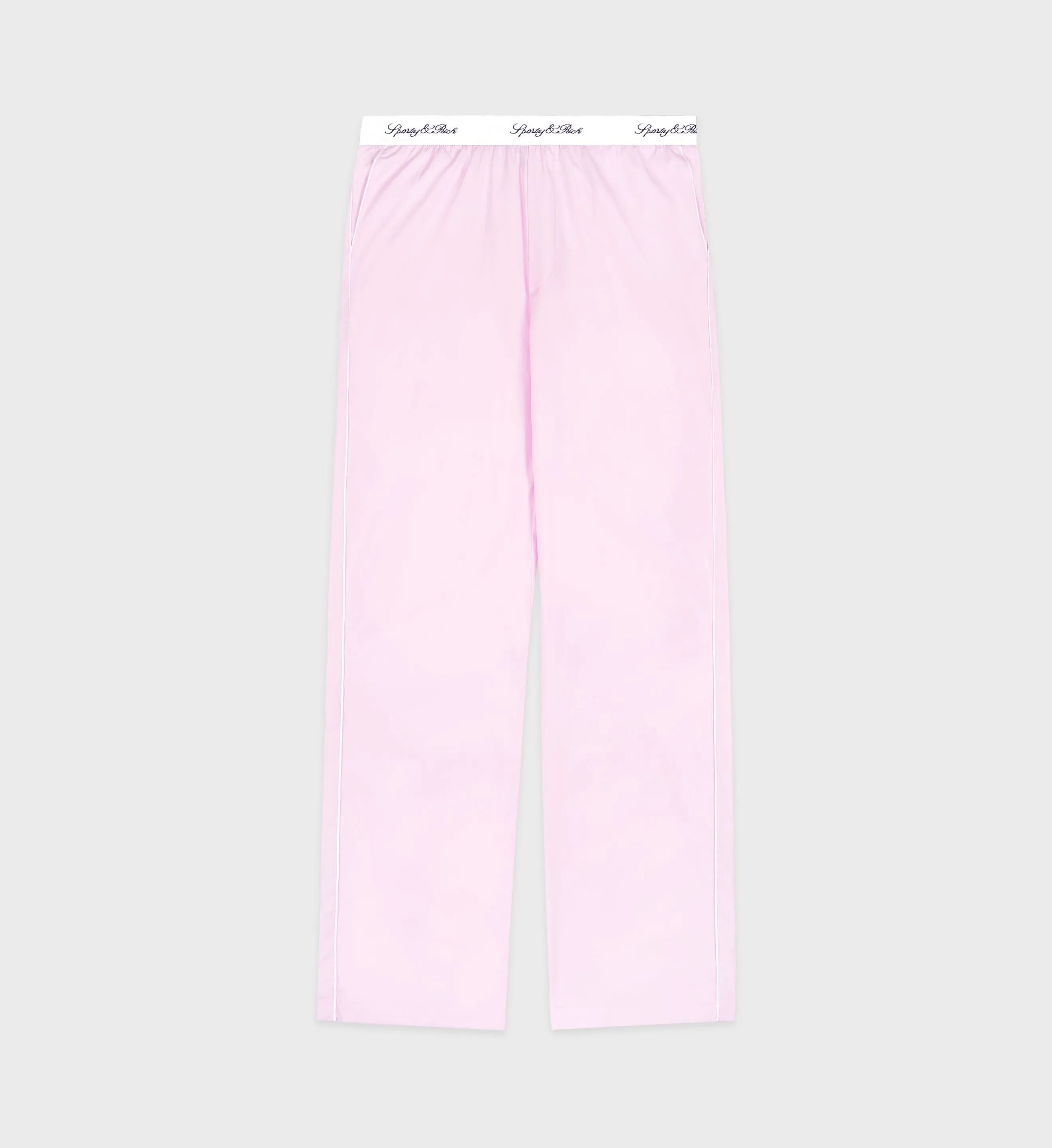 Vendome Pyjama Trousers - Ballet/White sold by Sporty and Rich