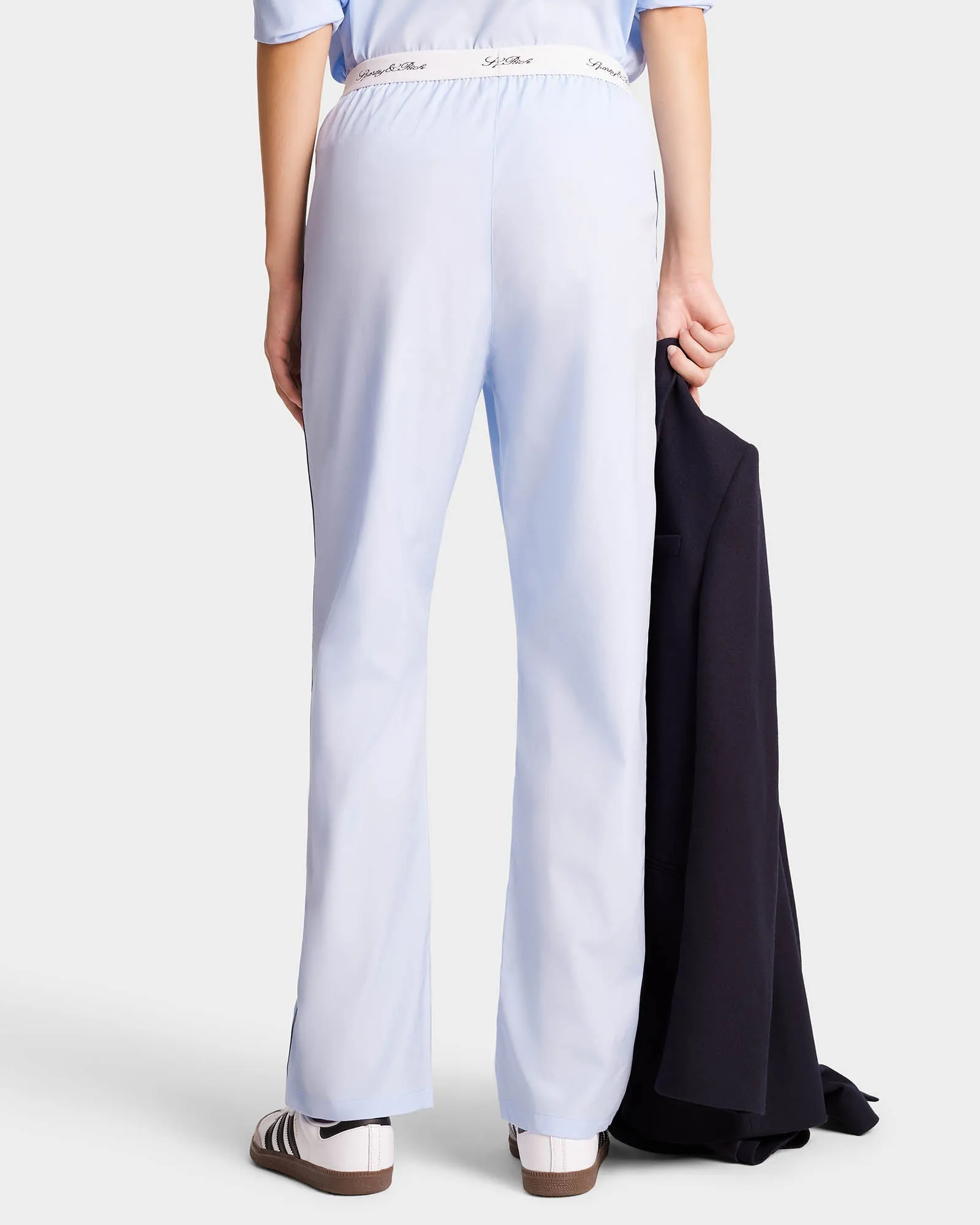 Vendome Pyjama Trousers - Sky Blue/Navy sold by Sporty and Rich product image thumbnail 5