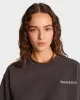 Serif Logo Crewneck - Faded Black/White sold by Sporty and Rich
