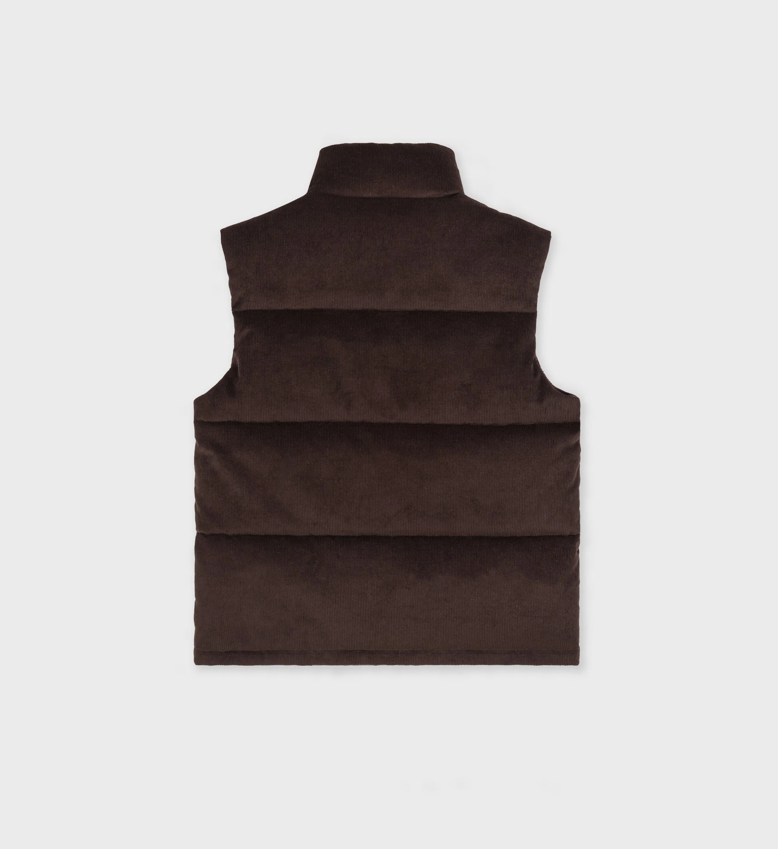 Crown Puffer Corduroy Vest - Chocolate sold by Sporty and Rich product image thumbnail 2