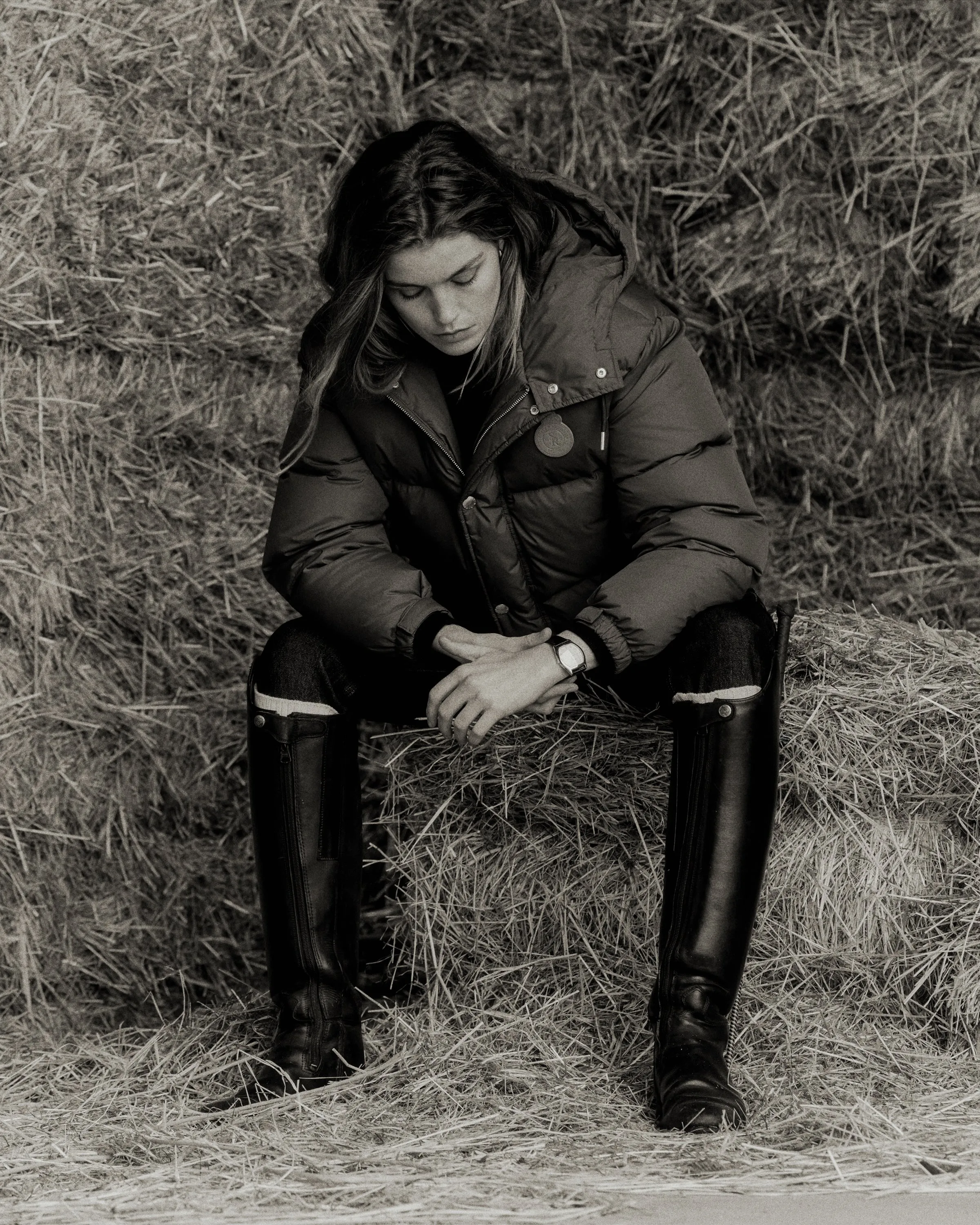 Crown Puffer Jacket - Chocolate sold by Sporty and Rich product image thumbnail 2