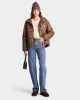 Crown Puffer Jacket - Chocolate sold by Sporty and Rich