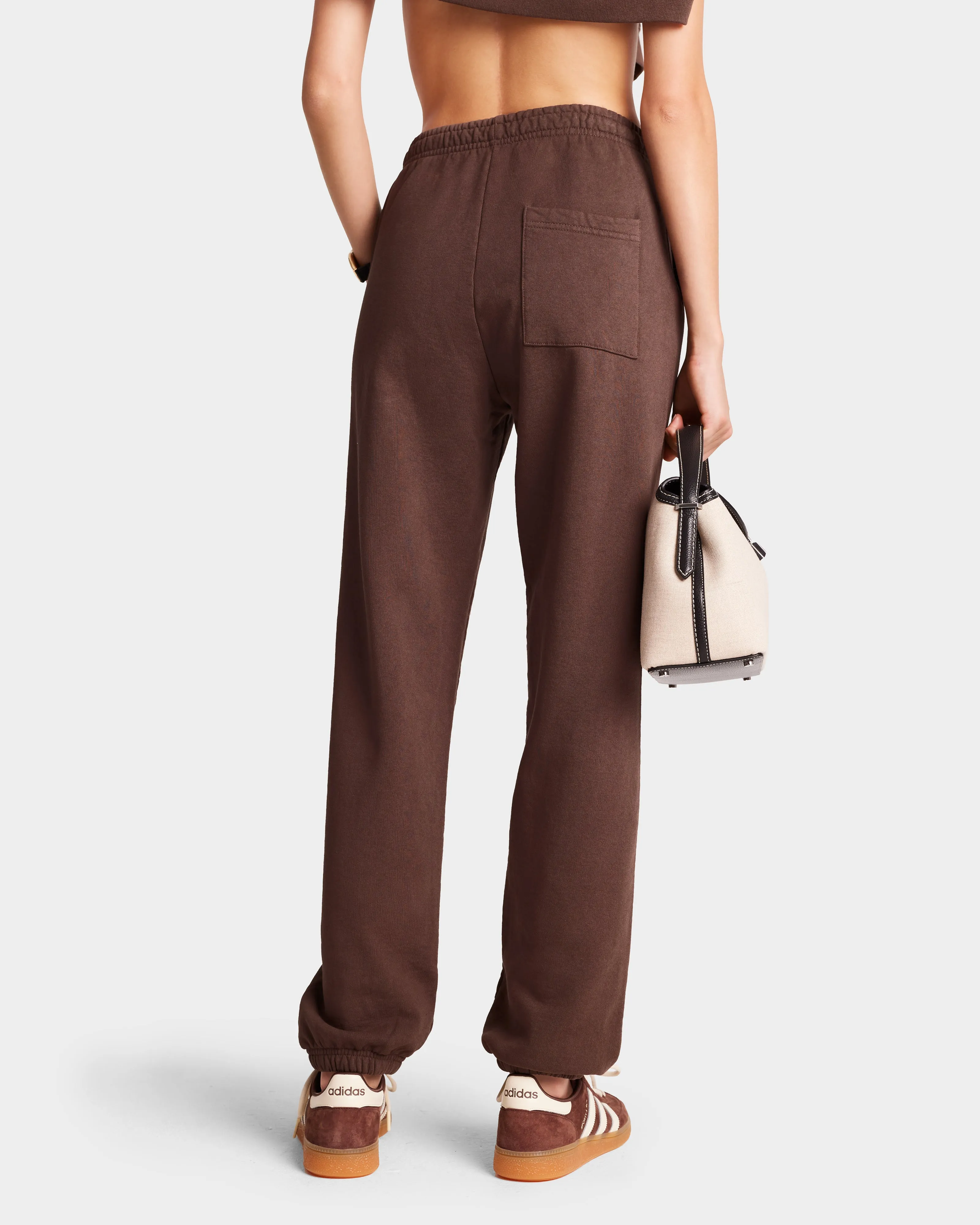 H&W Crest Sweatpant - Chocolate/Cream sold by Sporty and Rich product image thumbnail 4
