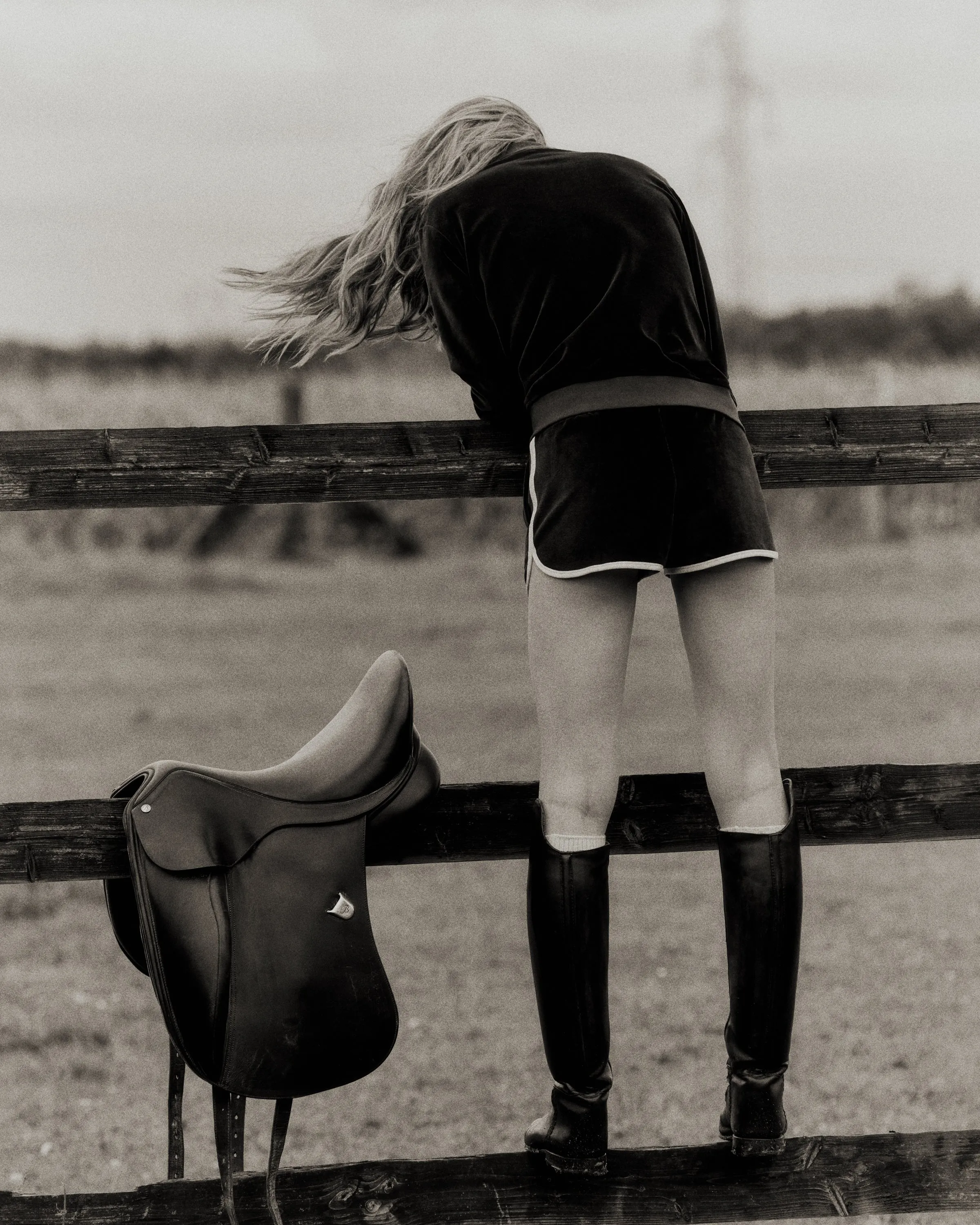 NY Crest Longsleeve Velour Polo - Chocolate/Cream sold by Sporty and Rich product image thumbnail 3