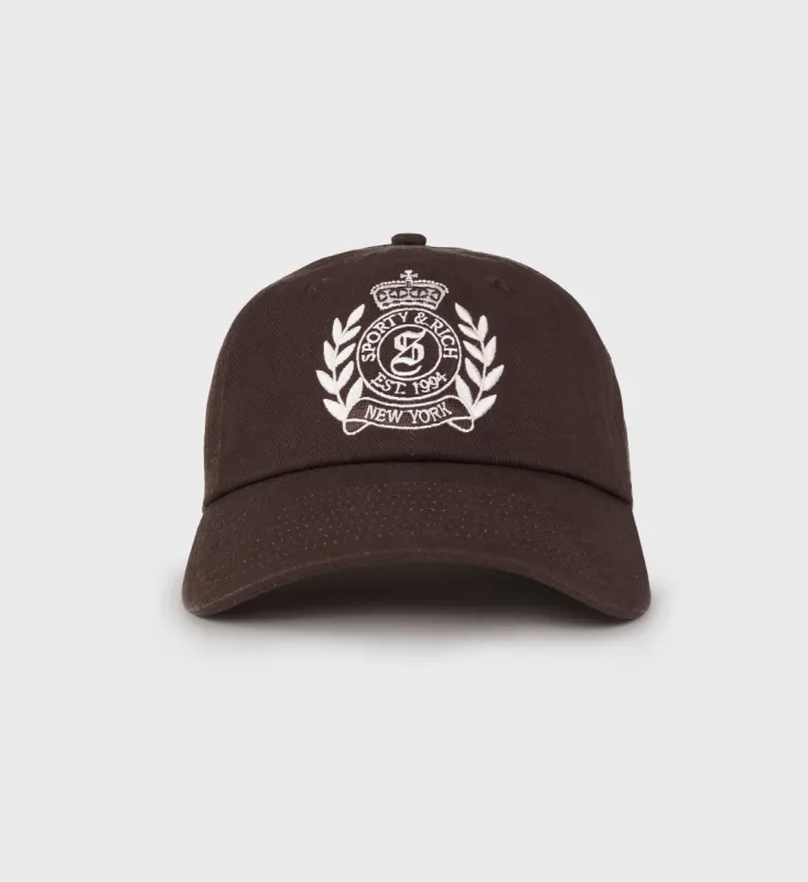 NY Crest Wool Hat - Chocolate sold by Sporty and Rich