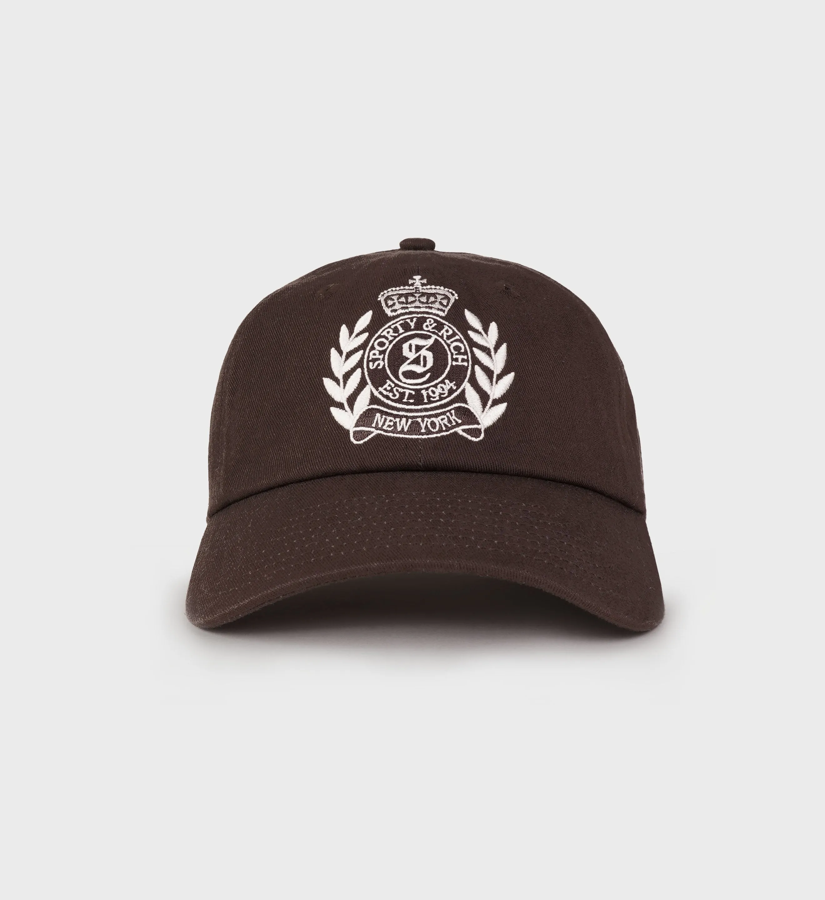 NY Crest Wool Hat - Chocolate sold by Sporty and Rich