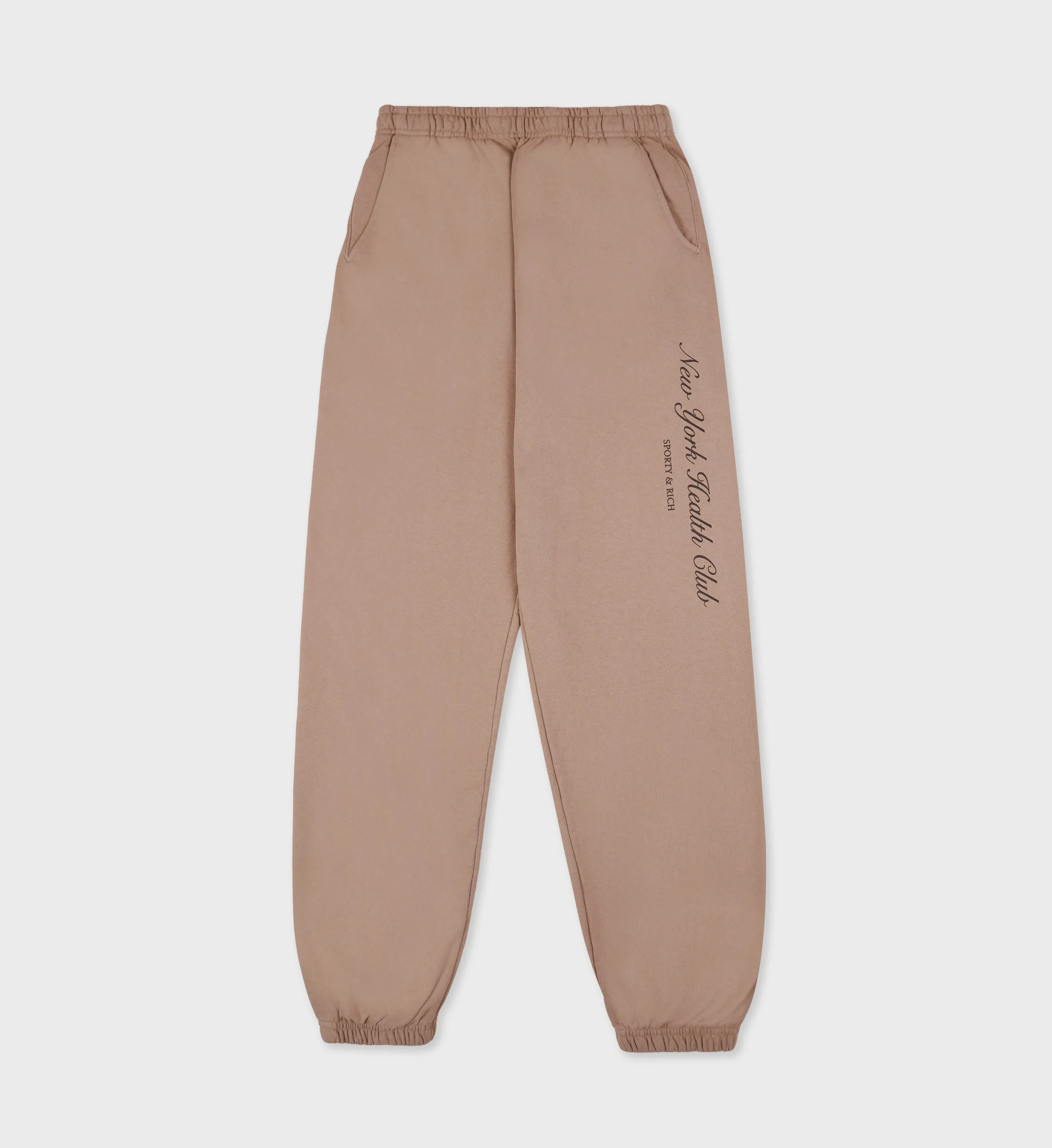 NY Health Club Sweatpant - Mink/Faded Black sold by Sporty and Rich