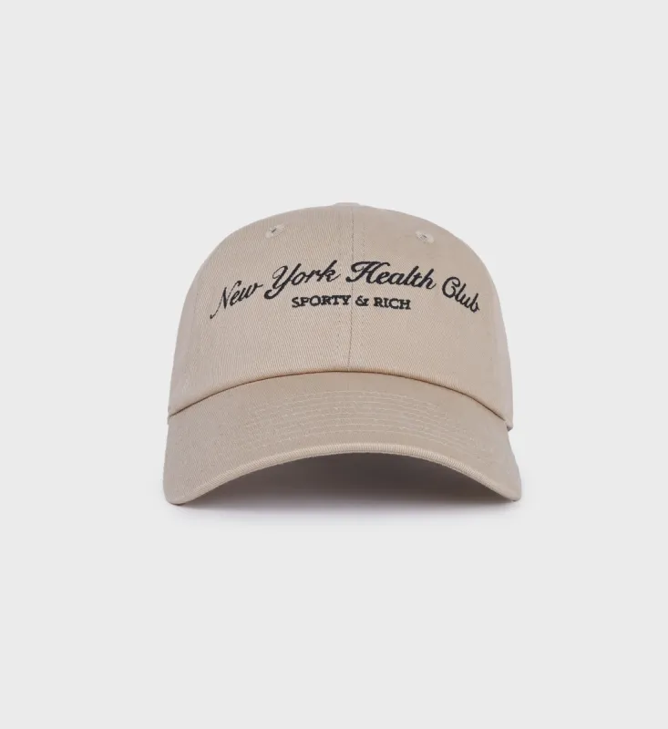 NY Health Club Hat - British Tan/Faded Black sold by Sporty and Rich