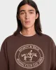 Riding Club Crewneck - Chocolate/Cream sold by Sporty and Rich