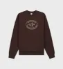 Riding Club Crewneck - Chocolate/Cream sold by Sporty and Rich