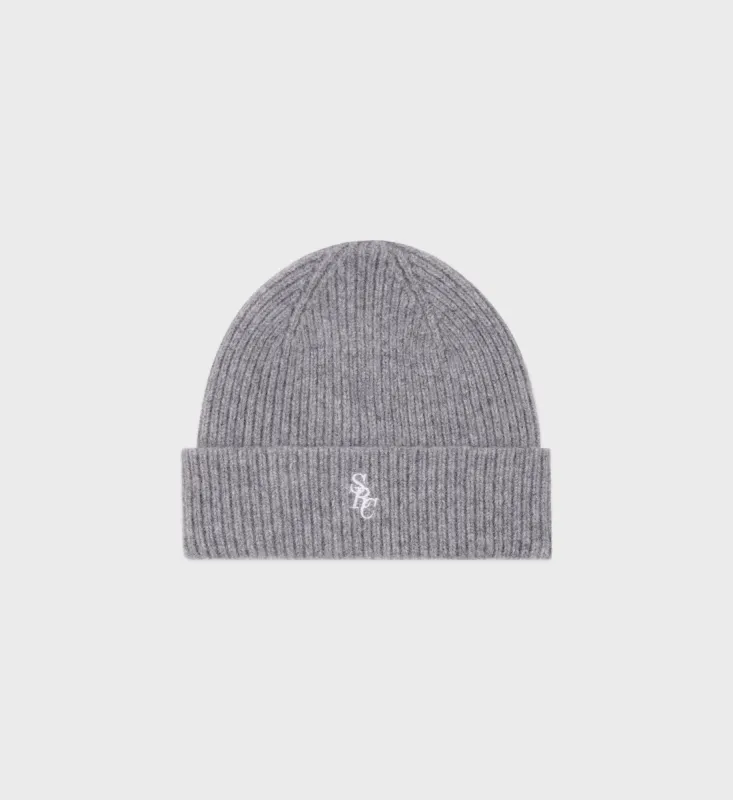 SRC Wool Beanie - Gray sold by Sporty and Rich