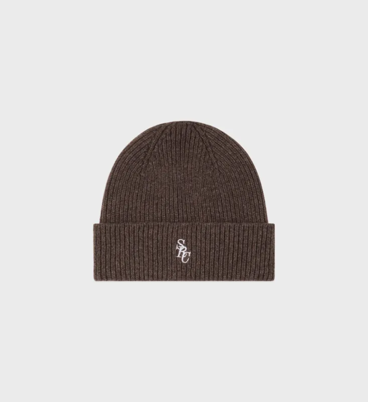 SRC Wool Beanie - Chocolate sold by Sporty and Rich