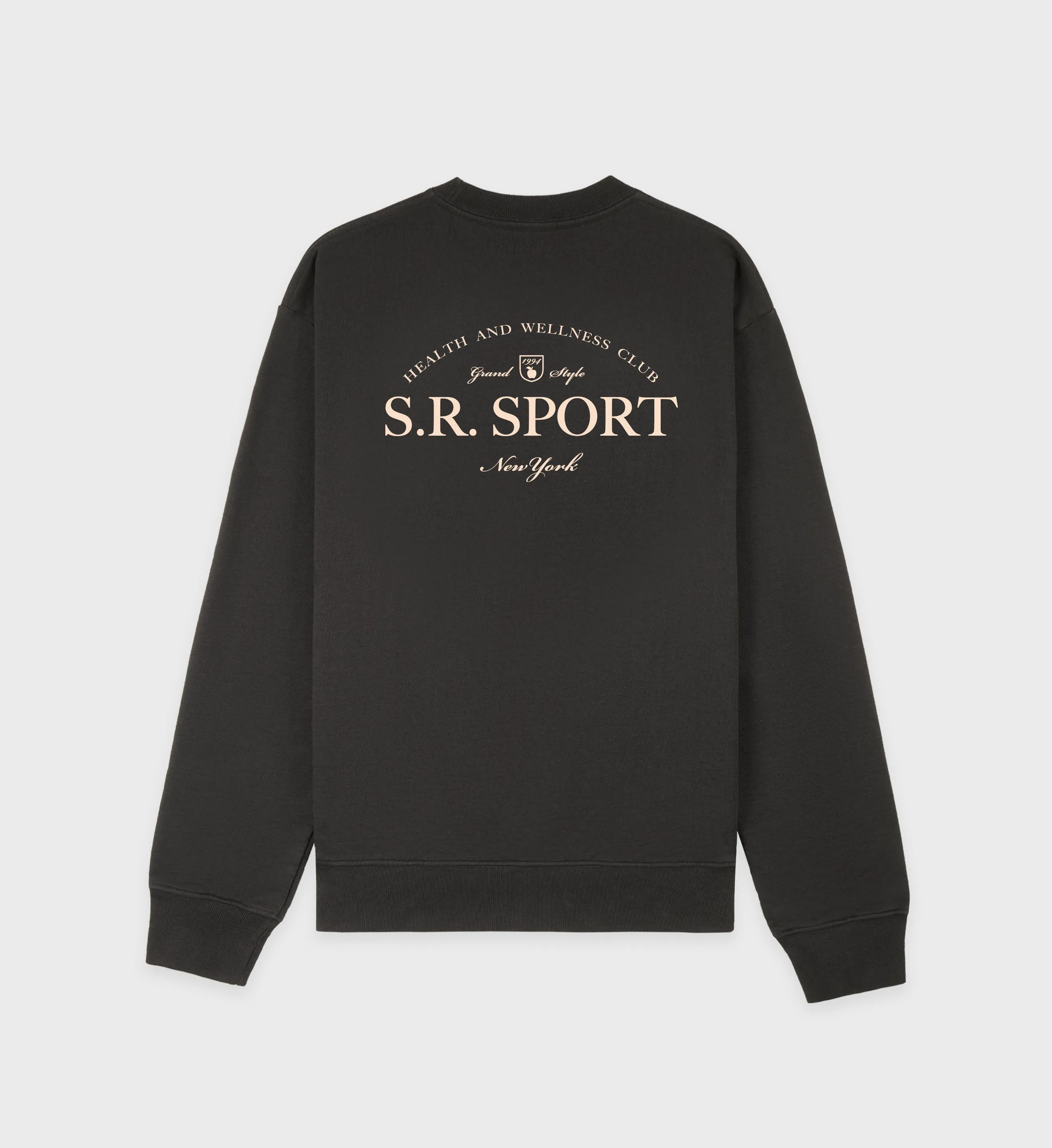 Wimbledon Crewneck - Faded Black/Cream sold by Sporty and Rich product image thumbnail 2