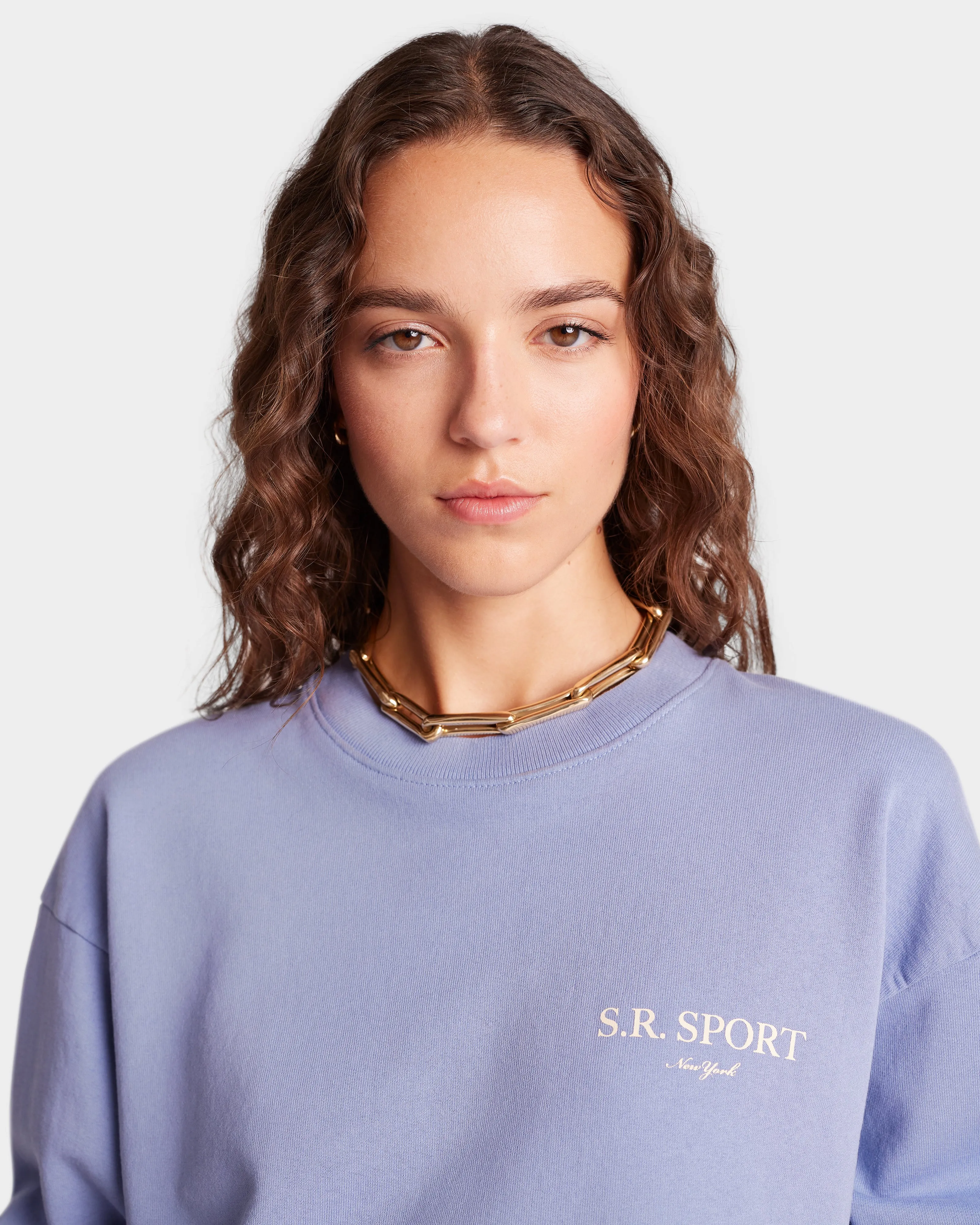 Wimbledon Crewneck - Colony/Cream sold by Sporty and Rich product image thumbnail 3