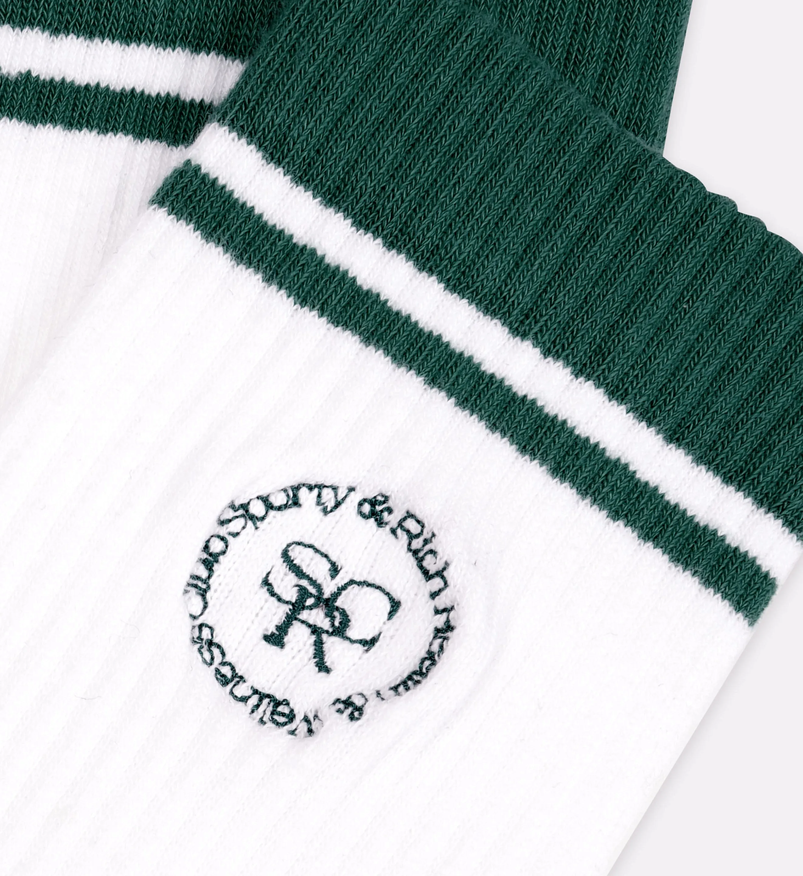 SRHWC Socks - White/Forest sold by Sporty and Rich product image thumbnail 3