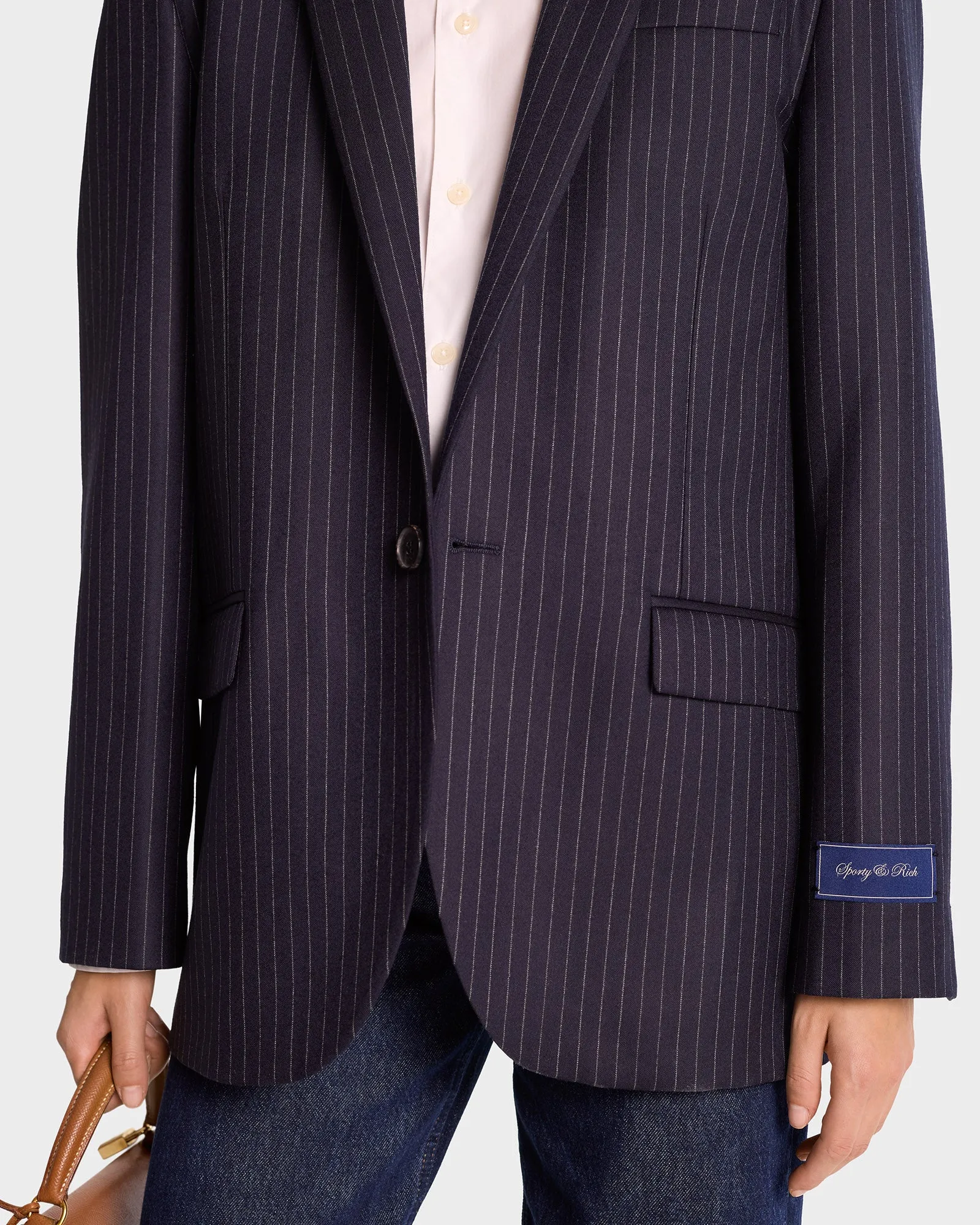 Tailored Blazer - Navy sold by Sporty and Rich product image thumbnail 5