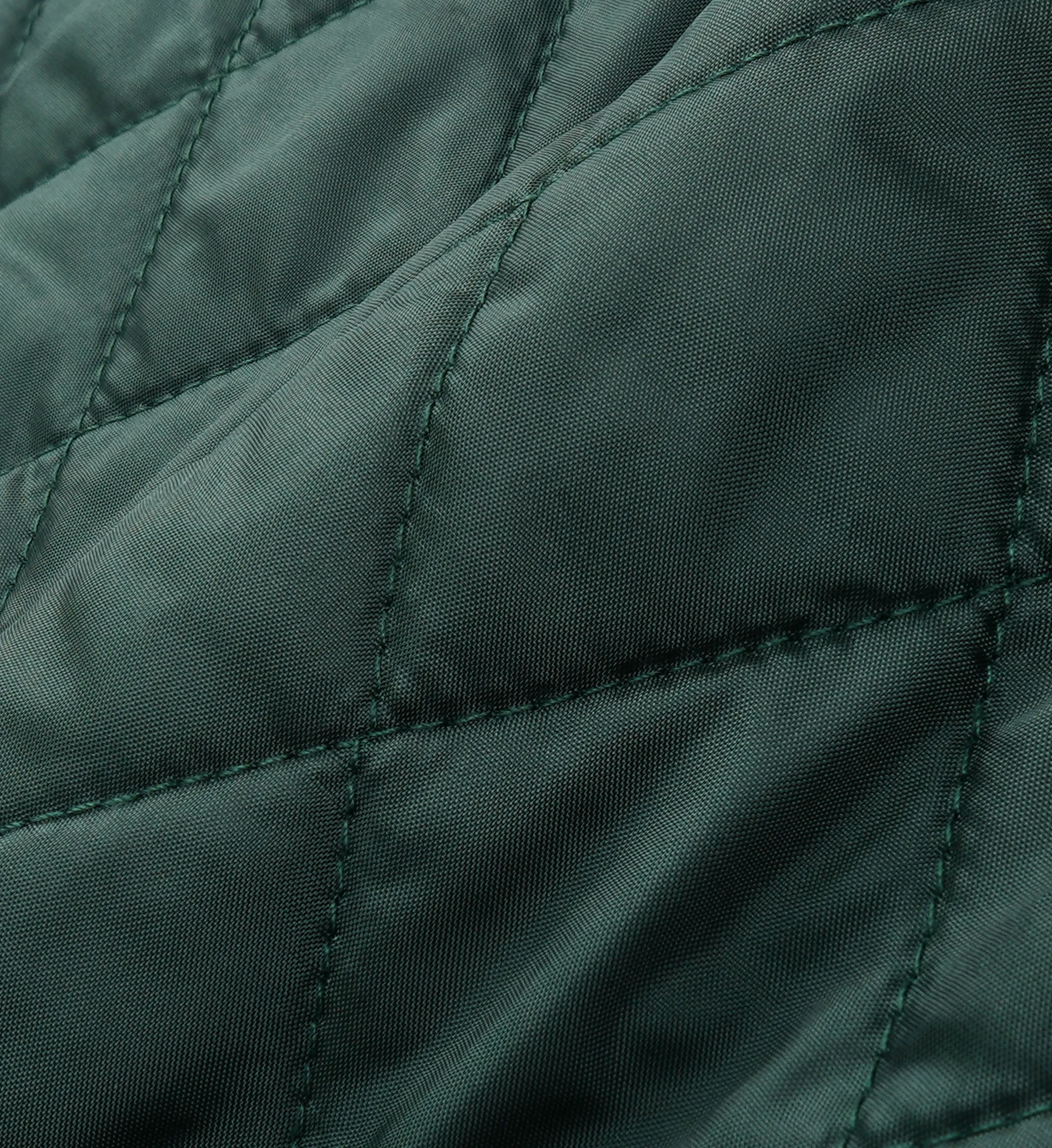 Vendome Nylon Quilted Jacket - Forest/Tan sold by Sporty and Rich product image thumbnail 4