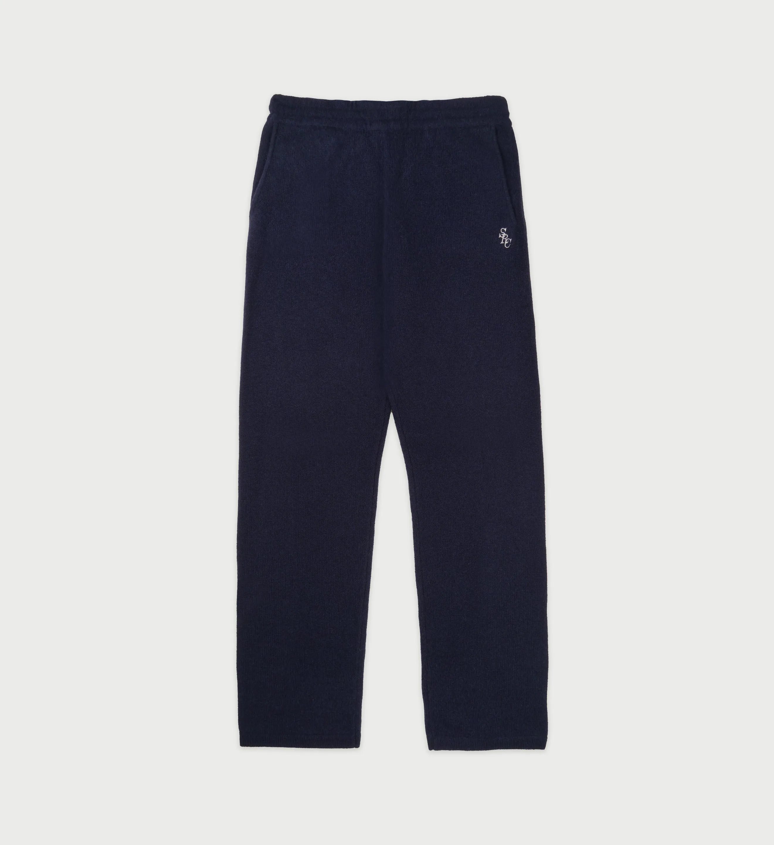 SRC Cashmere Trousers - Navy/White sold by Sporty and Rich