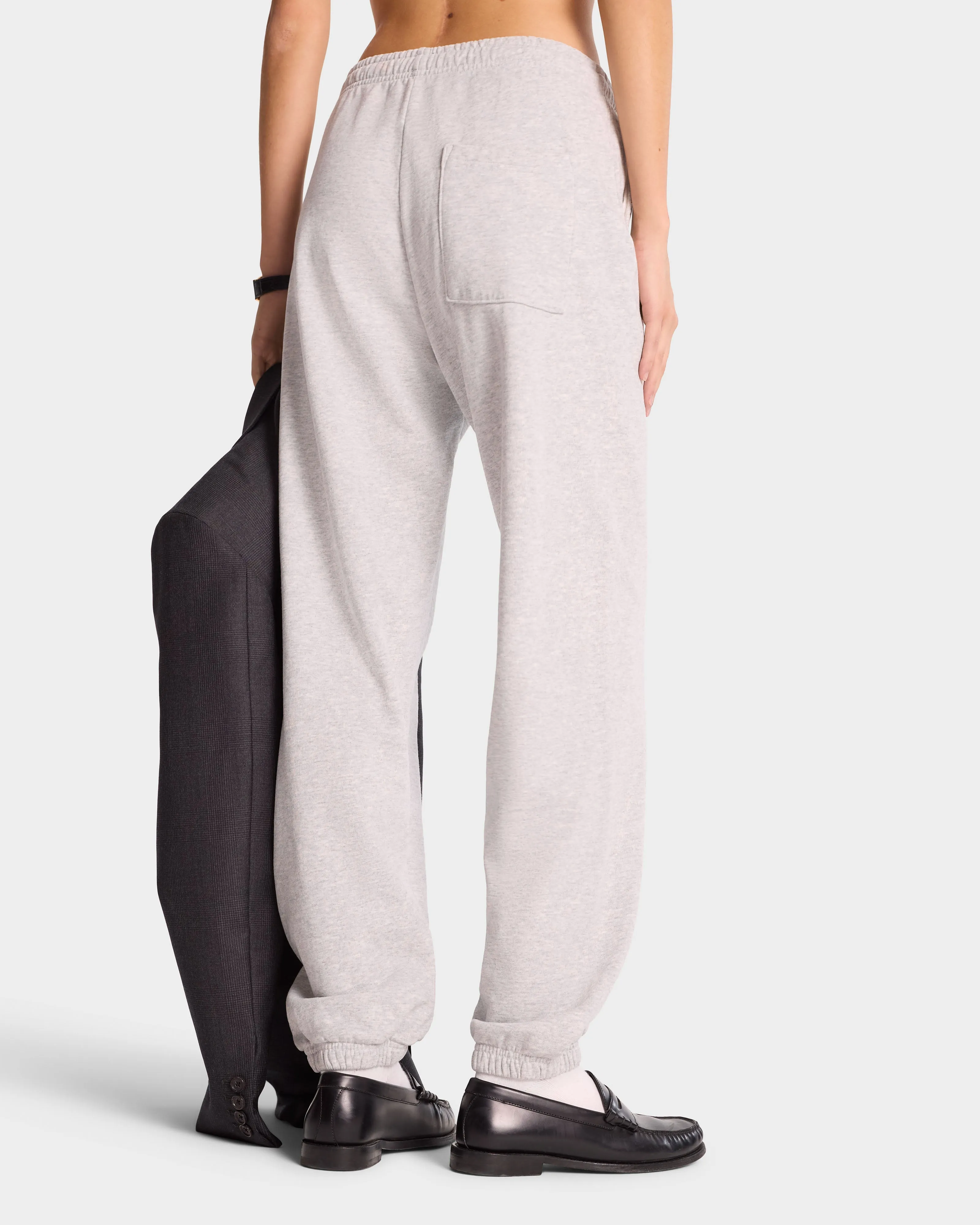 NY Health Club Sweatpant - Heather Gray/Navy sold by Sporty and Rich product image thumbnail 4
