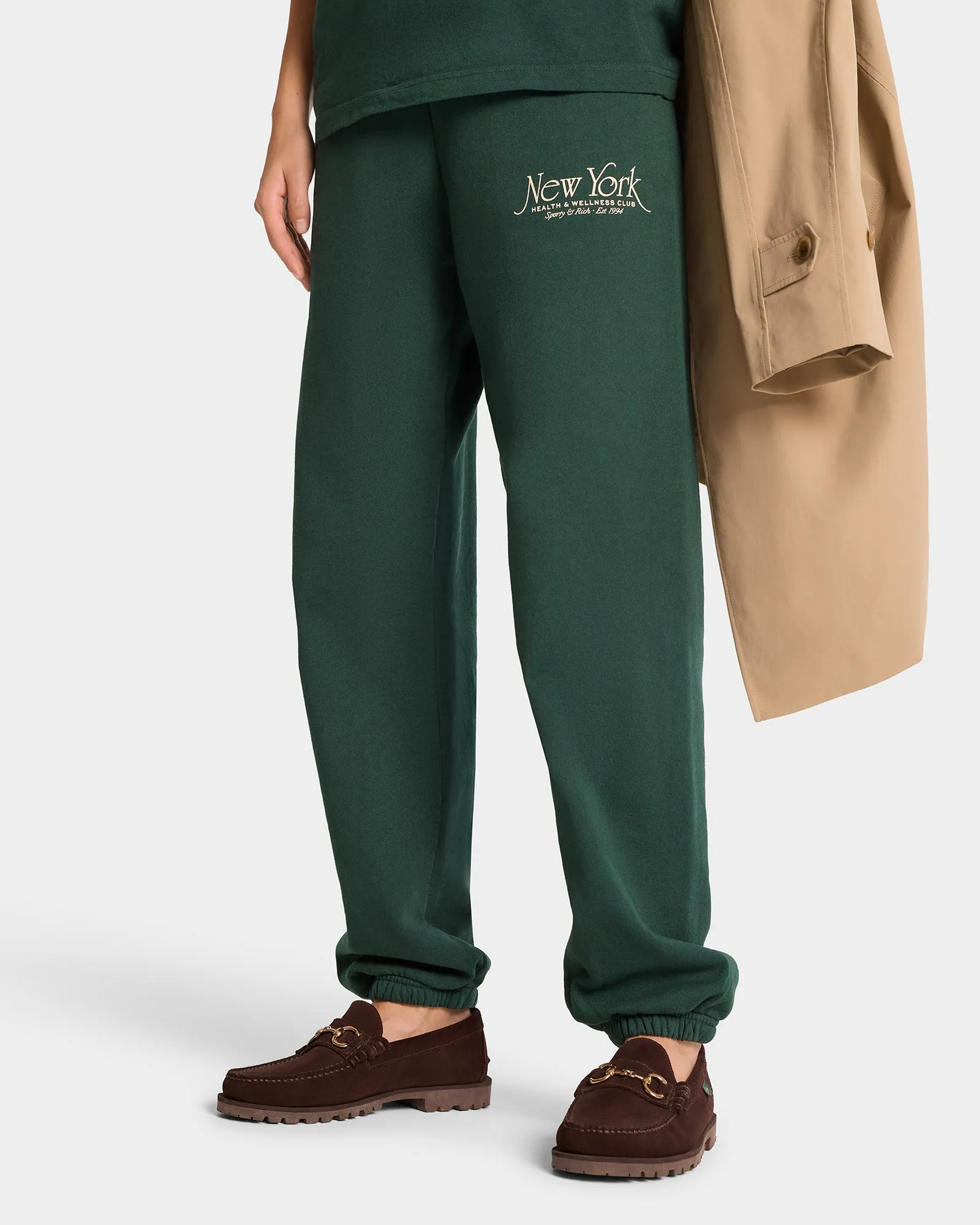 NY 94 Sweatpant - Forest/Cream sold by Sporty and Rich product image thumbnail 5