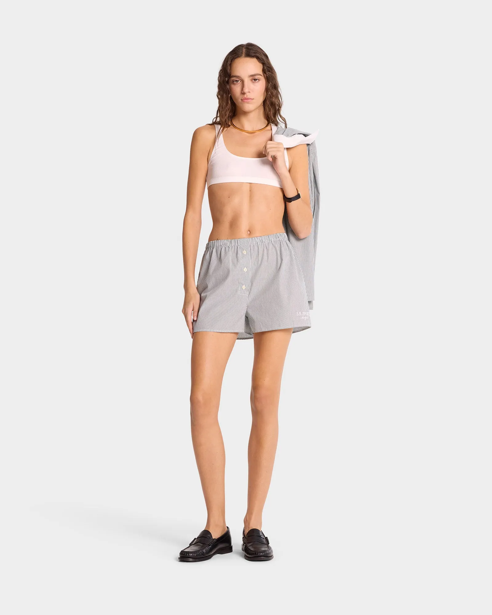 S.R. Sport Mini Boxer Short - Forest Striped sold by Sporty and Rich product image thumbnail 2