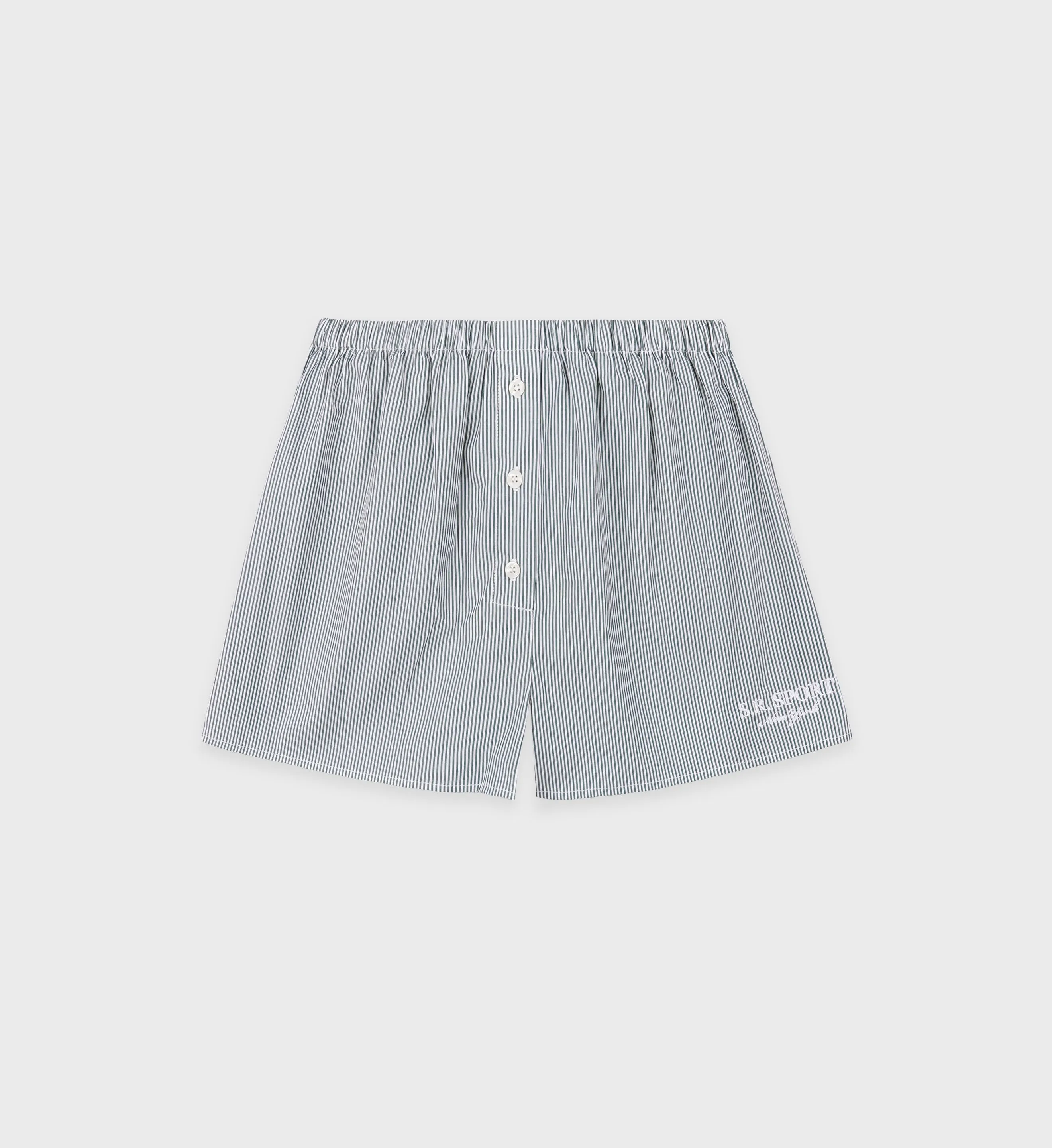 S.R. Sport Mini Boxer Short - Forest Striped sold by Sporty and Rich