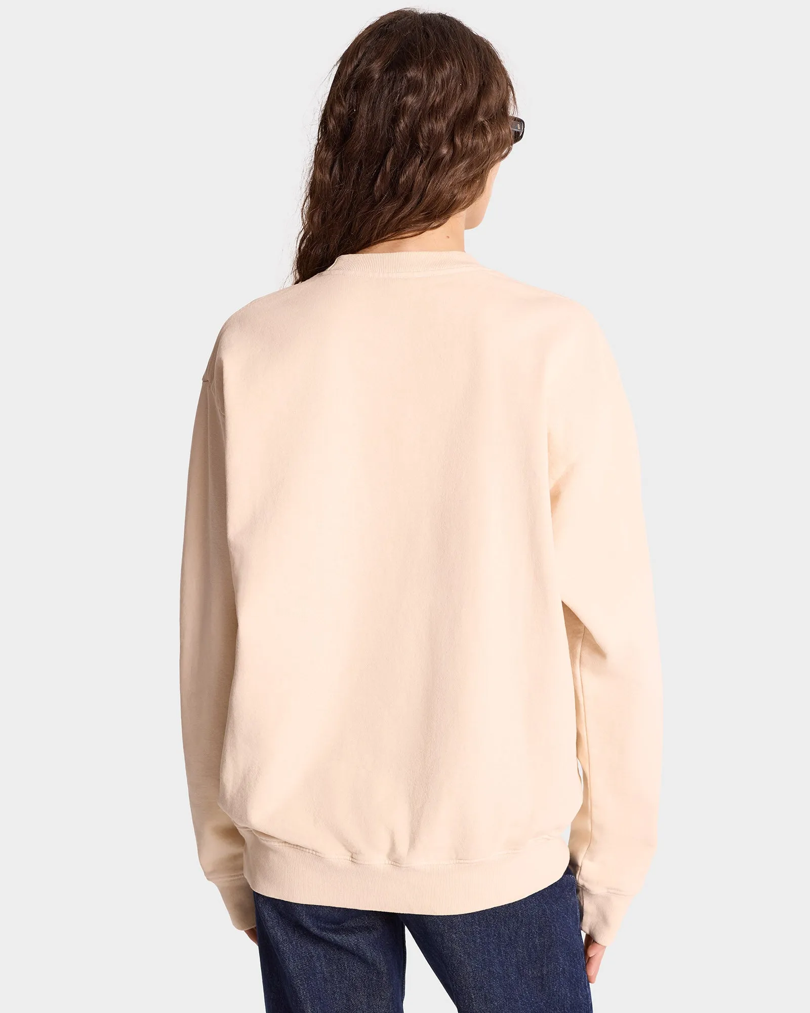 Unicorn Crest Crewneck - Cream/Navy sold by Sporty and Rich product image thumbnail 4