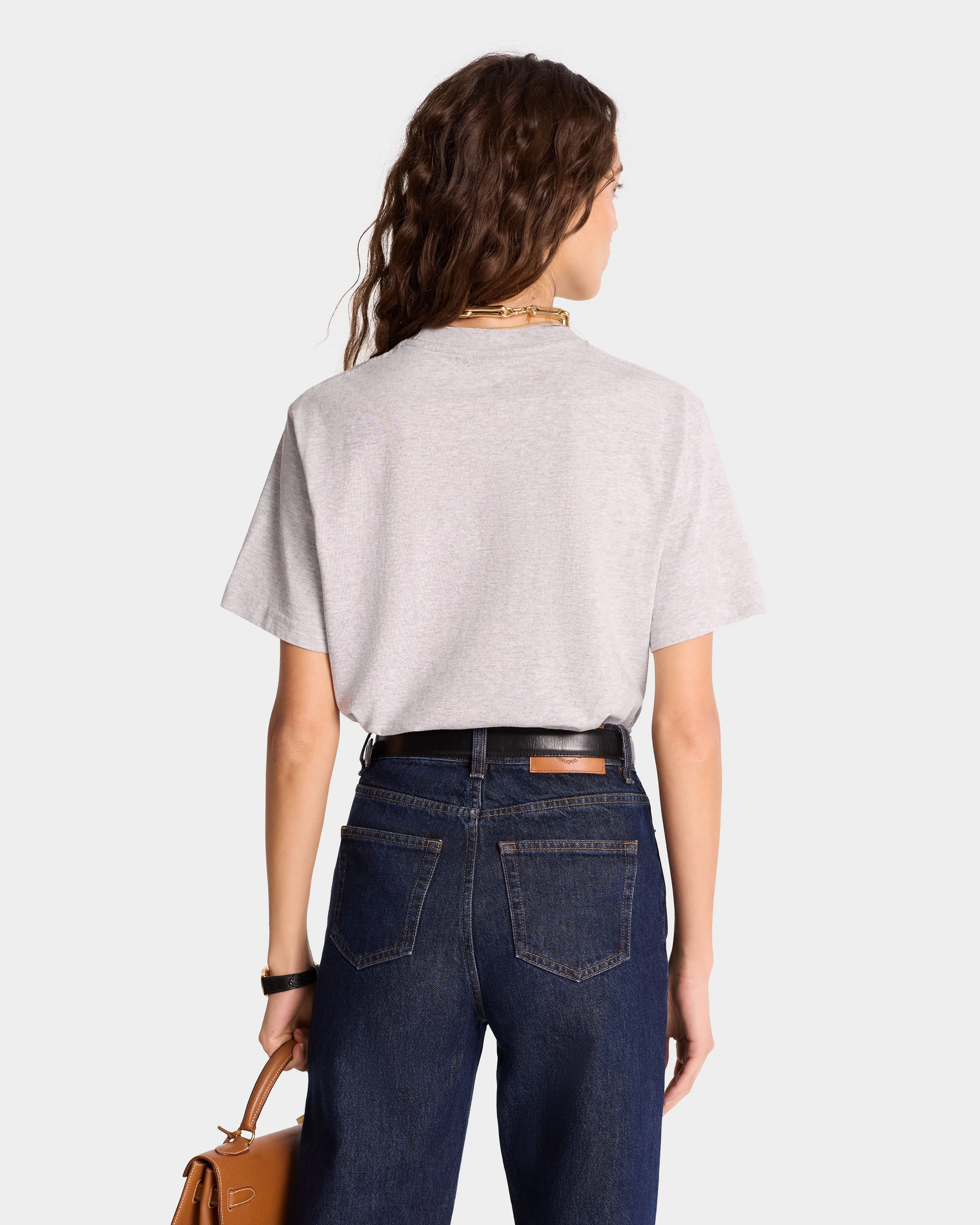 NY Health Club T-Shirt - Heather Gray/Navy sold by Sporty and Rich product image thumbnail 4