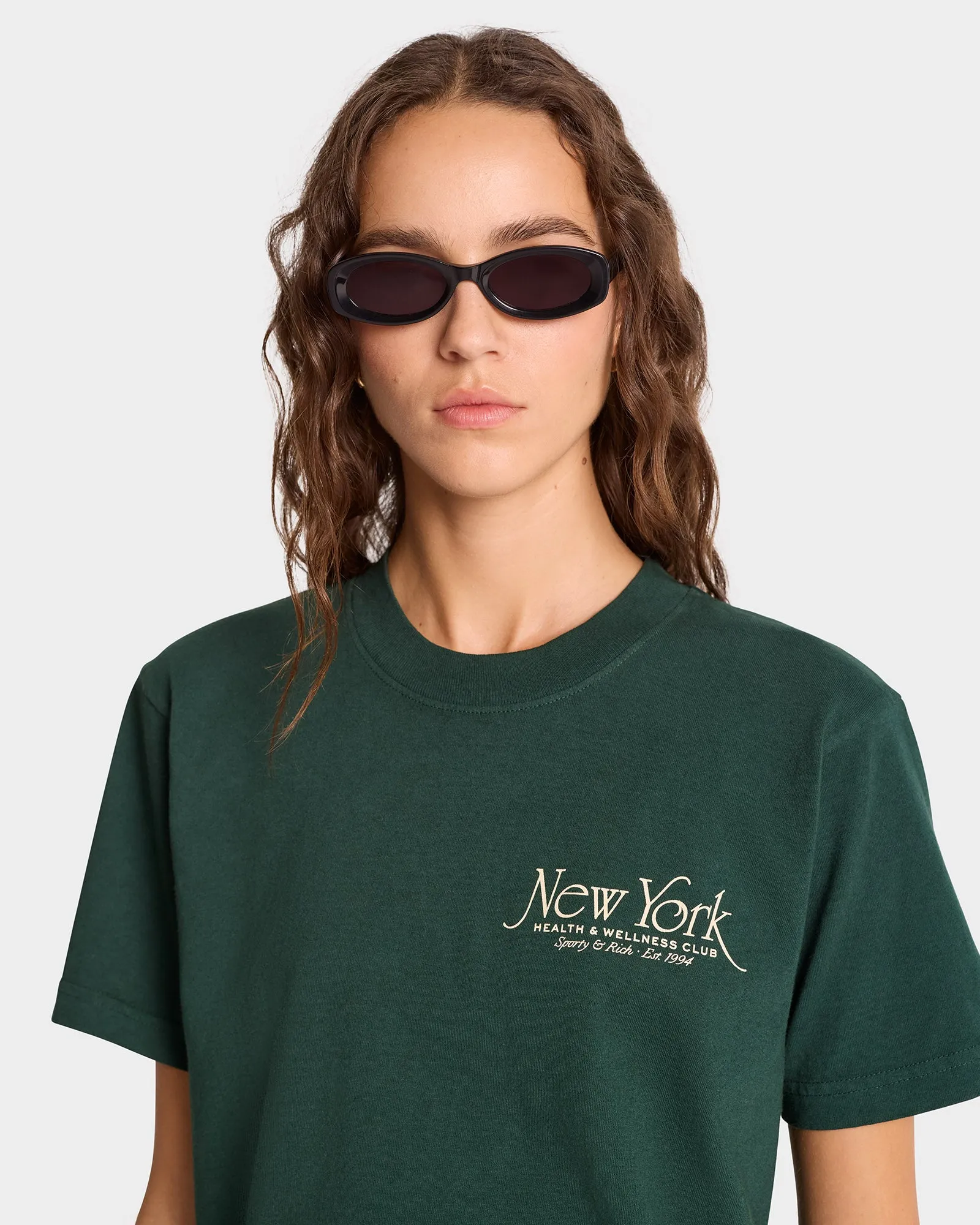 NY 94 T-Shirt - Forest/Cream sold by Sporty and Rich product image thumbnail 5