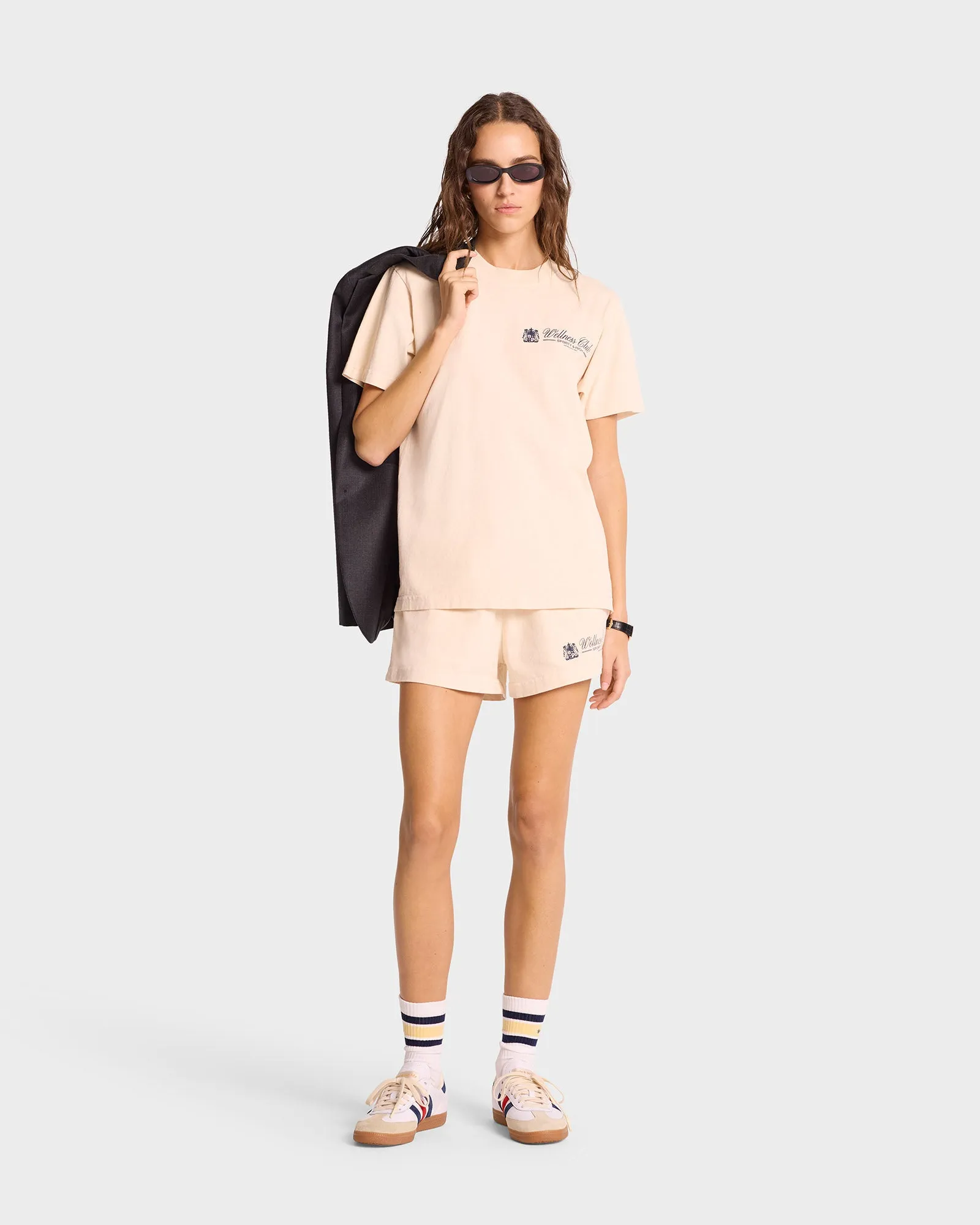 Unicorn Crest T-Shirt - Cream/Navy sold by Sporty and Rich product image thumbnail 4