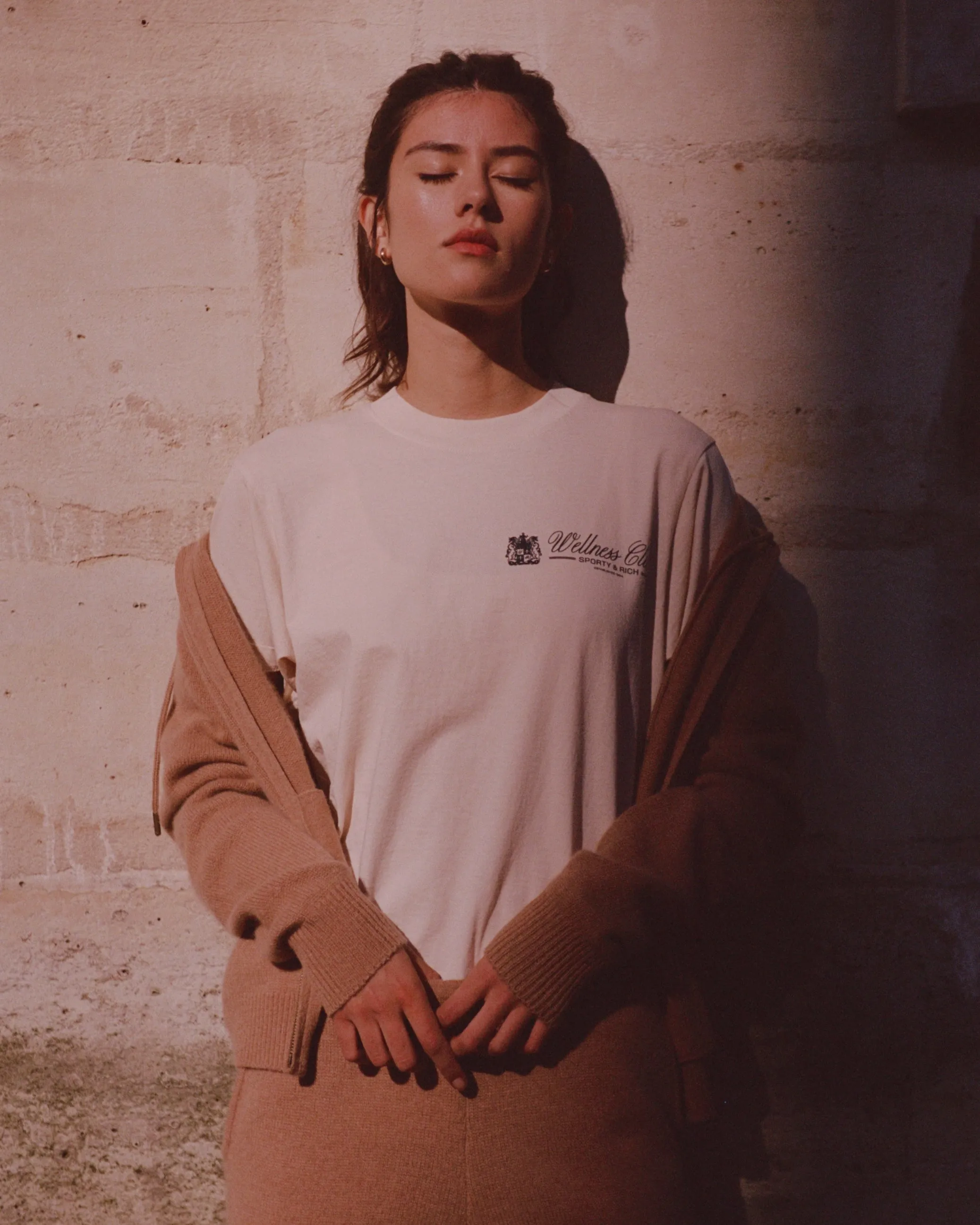 Unicorn Crest T-Shirt - Cream/Navy sold by Sporty and Rich product image thumbnail 2