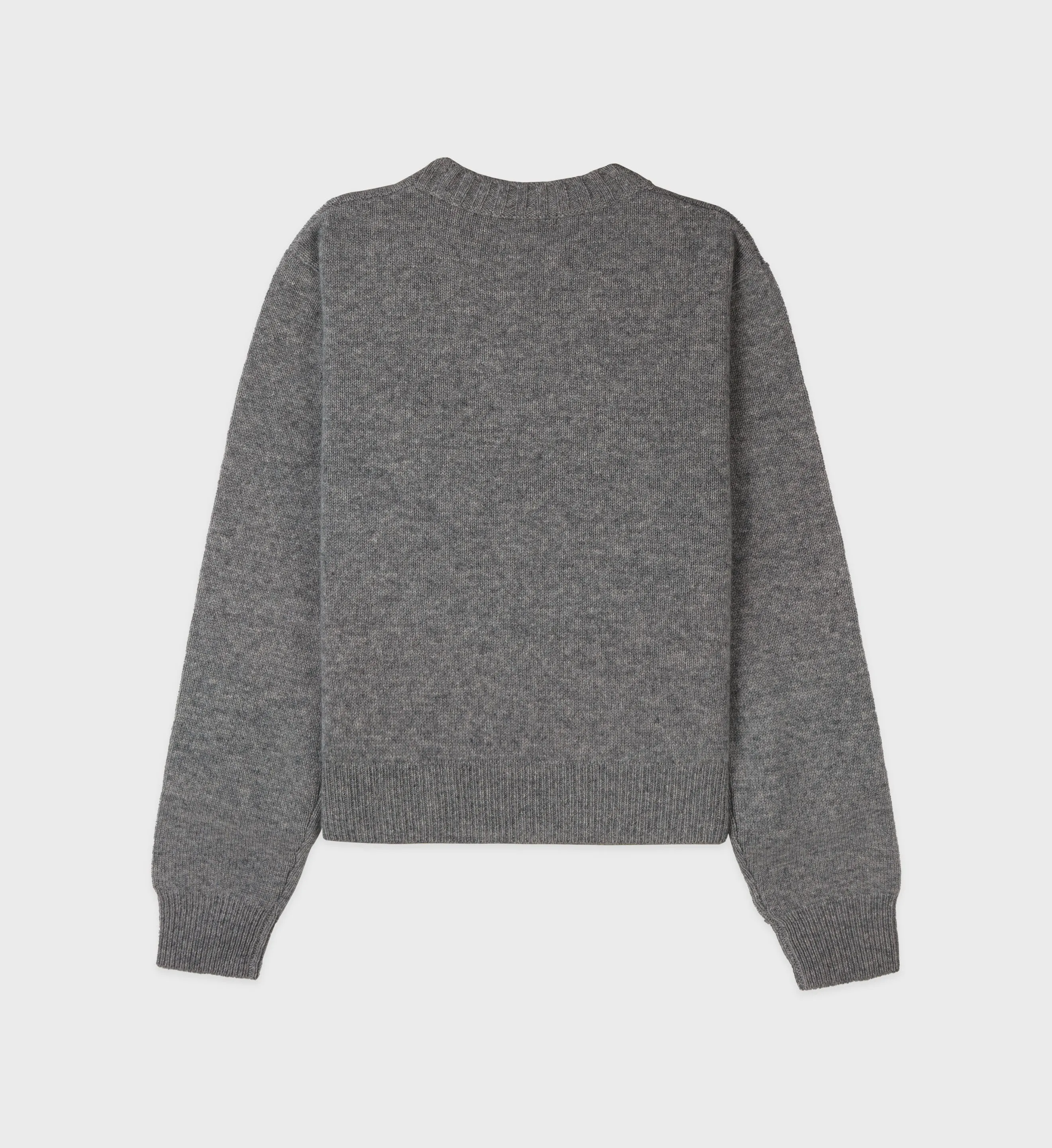 SRC Cashmere Crewneck - Gray/White sold by Sporty and Rich product image thumbnail 2