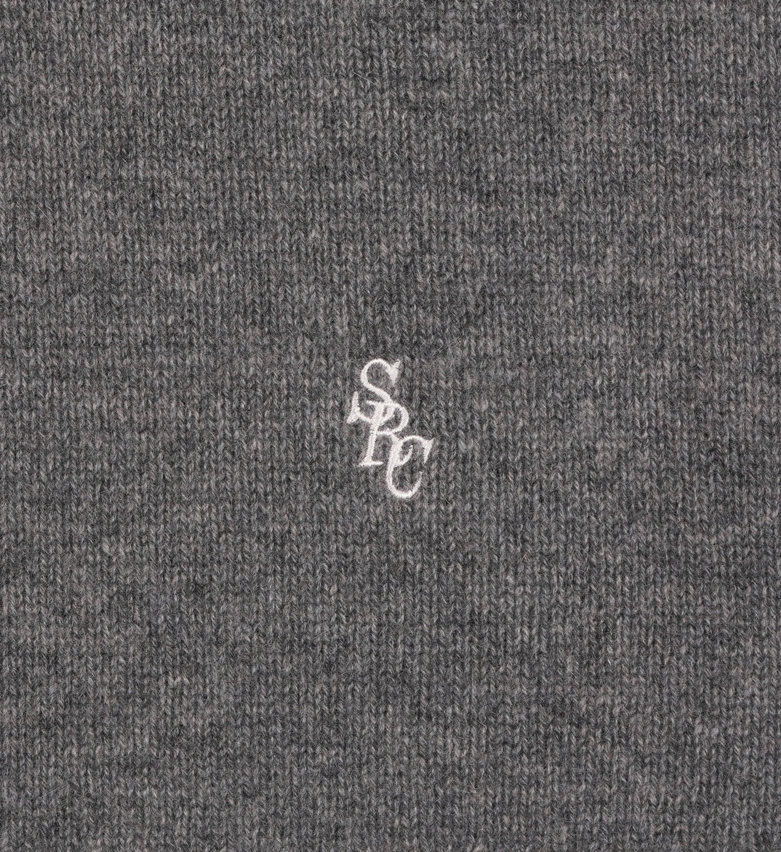 SRC Cashmere Crewneck - Gray/White sold by Sporty and Rich product image thumbnail 3