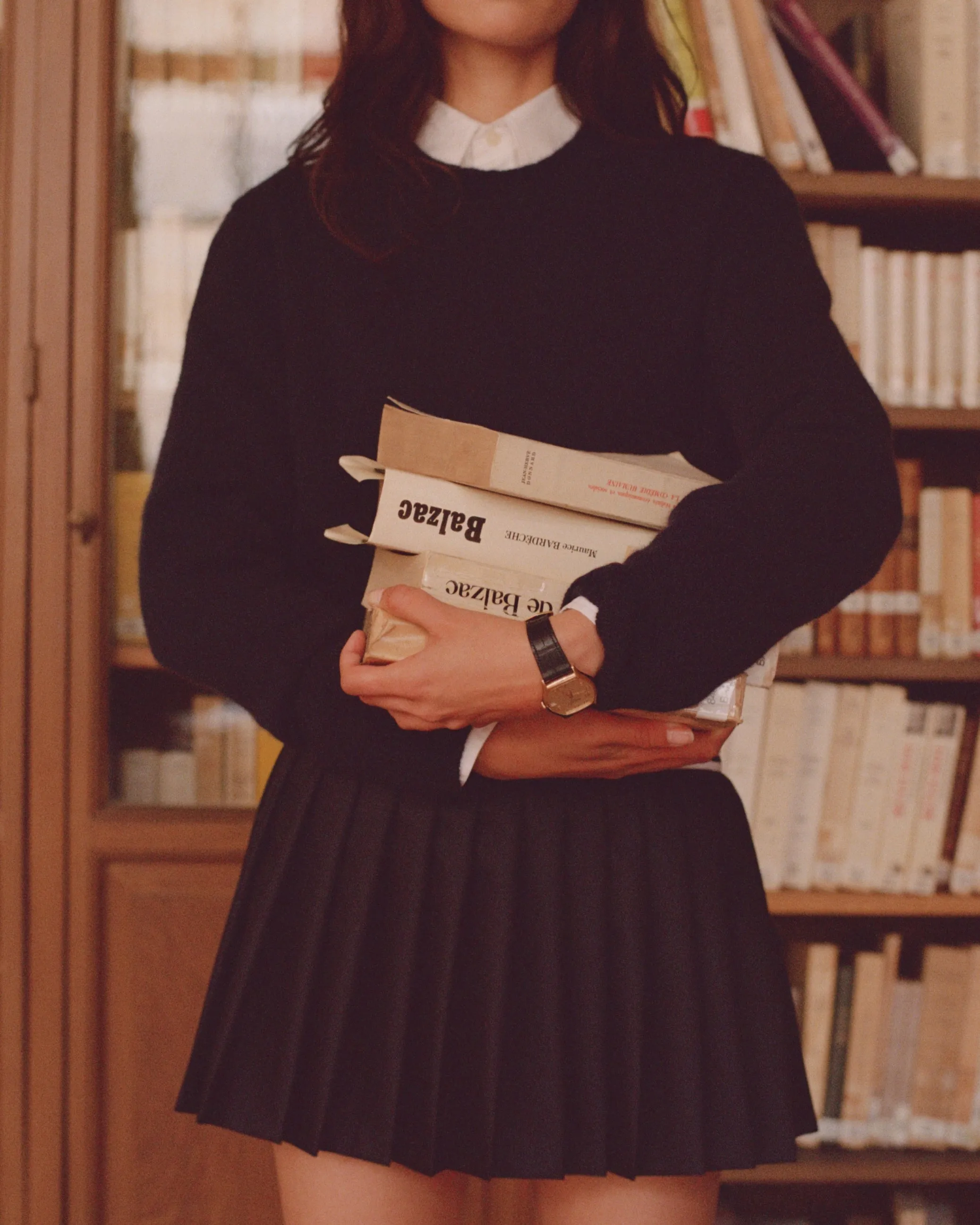 SRC Cashmere Crewneck - Navy/White sold by Sporty and Rich product image thumbnail 2