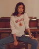 NY Health Crest Knitted Sweater - Cream/Merlot/Gold sold by Sporty and Rich